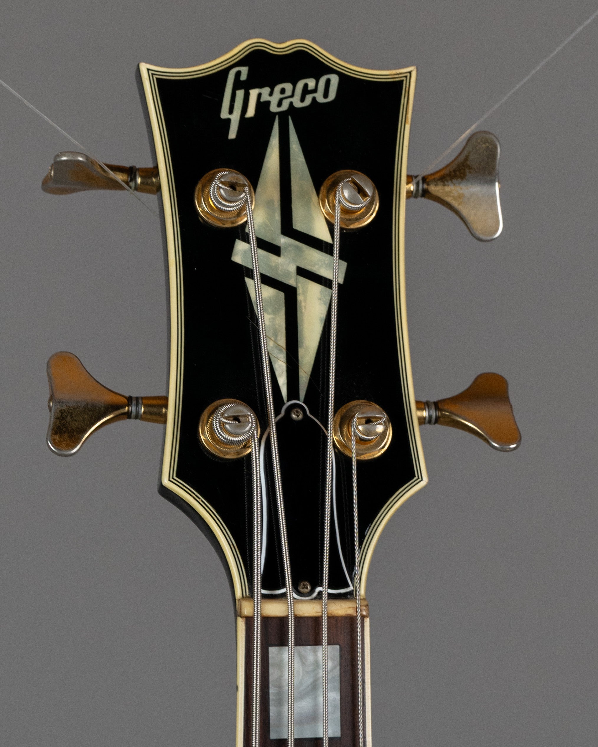 c1992 Greco EGB-100 Les Paul Custom Bass (Japan, Black, TKL Case)