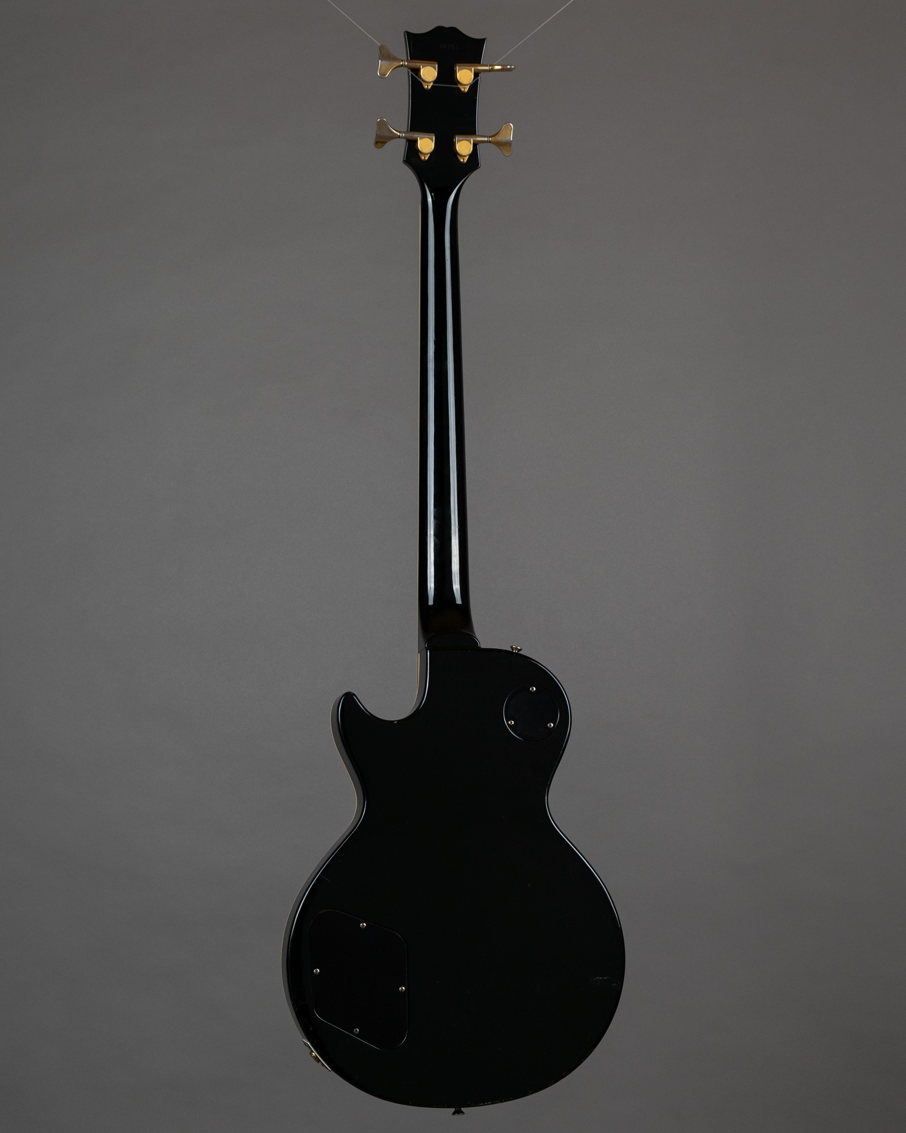 c1992 Greco EGB-100 Les Paul Custom Bass (Japan, Black, TKL Case)