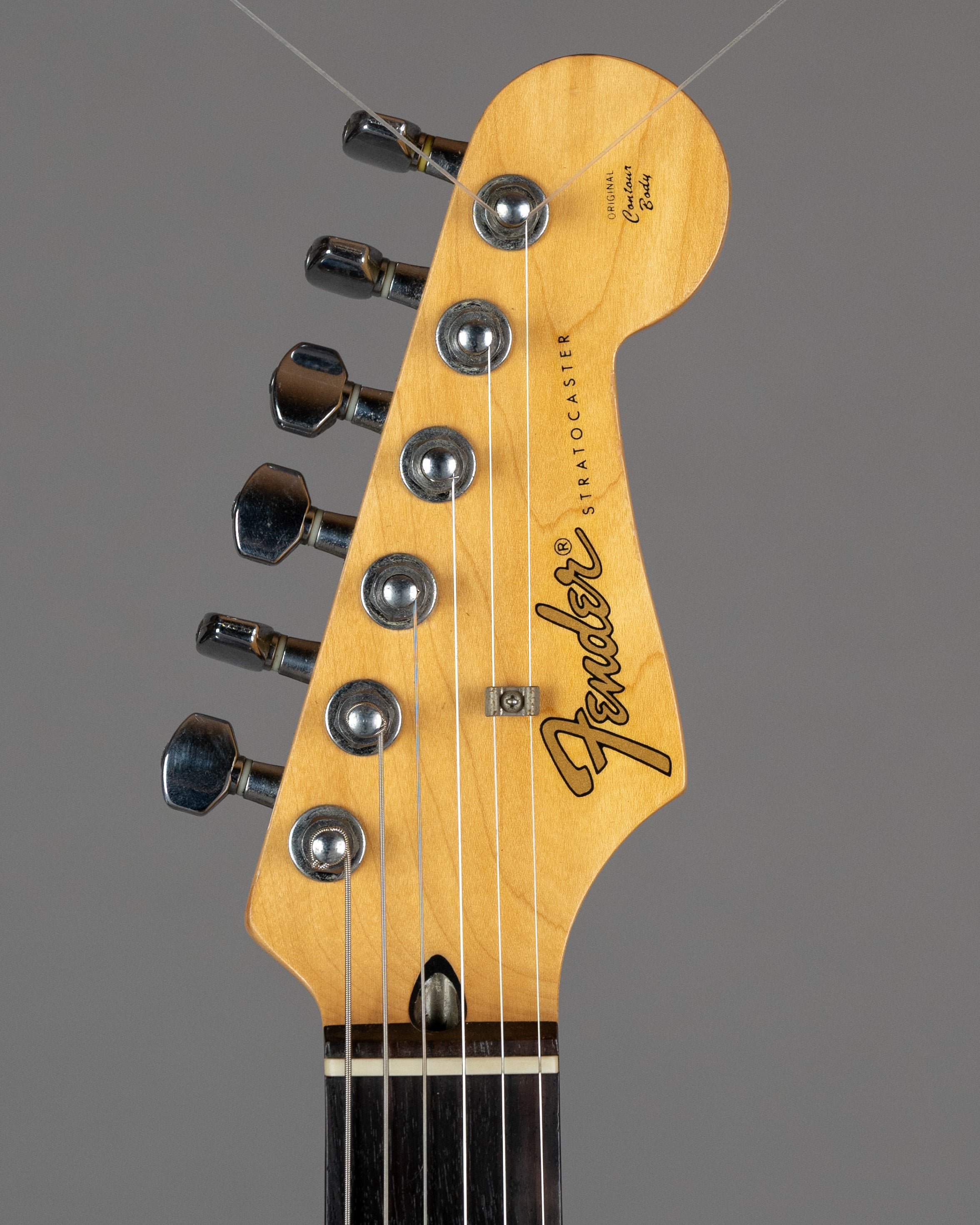 c1990 Fender STR-850LS Stratocaster (Japan, See Through Red, Lace Sensor Pickups)