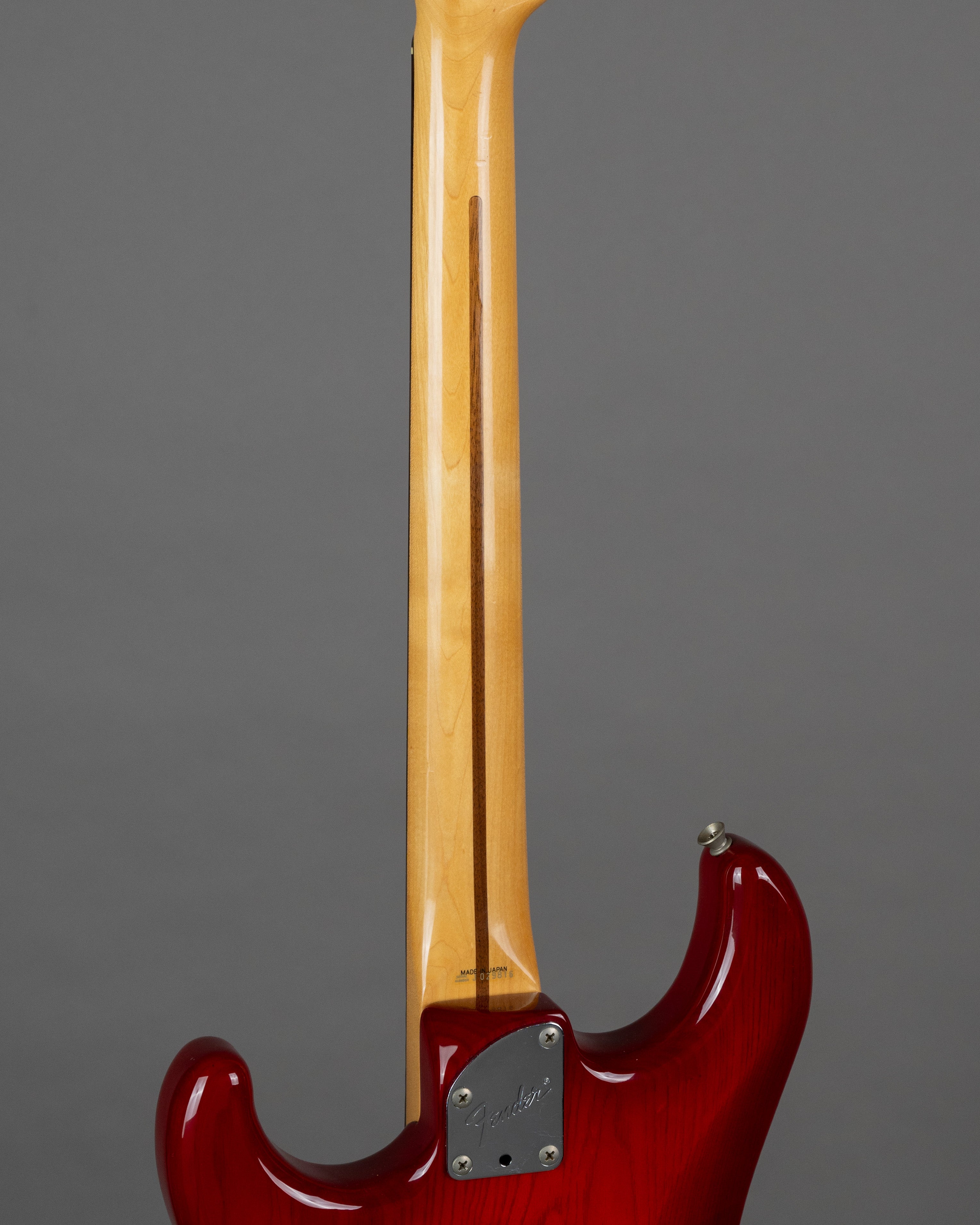 c1990 Fender STR-850LS Stratocaster (Japan, See Through Red, Lace Sens