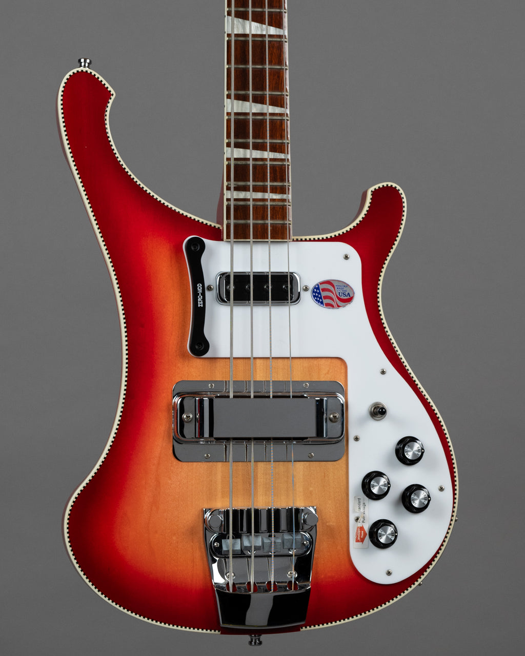 2014 Rickenbacker LTD 4003 FG CB Checkerboard Binding Fireglo Japan Exclusive Run (USA, Fireglo, OHSC)