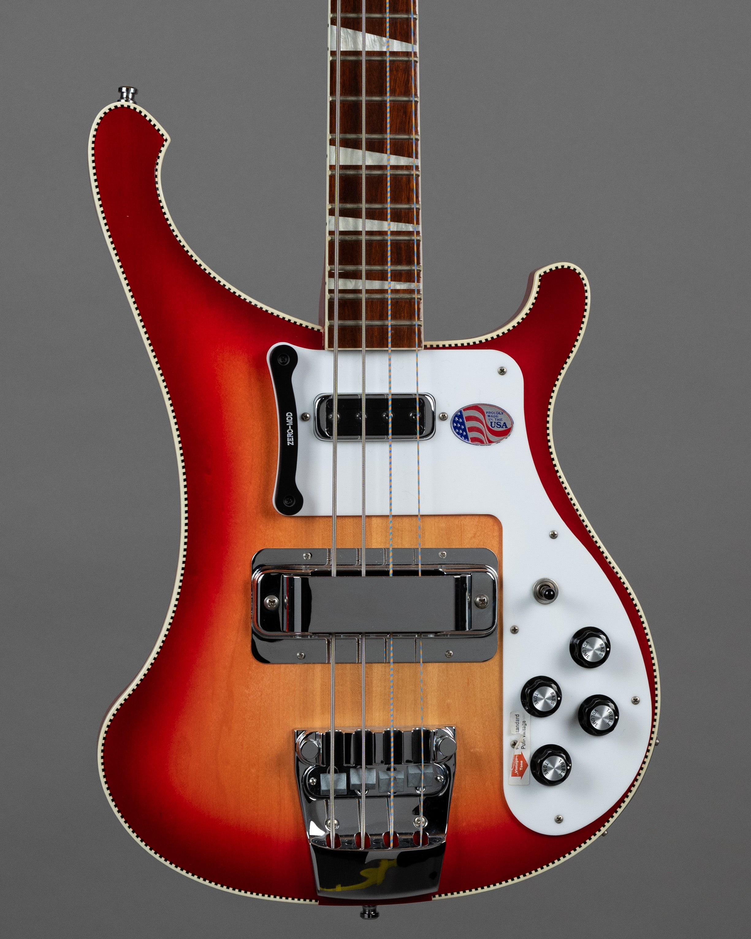 2014 Rickenbacker LTD 4003 FG CB Checkerboard Binding Fireglo Japan Exclusive Run (USA, Fireglo, OHSC)