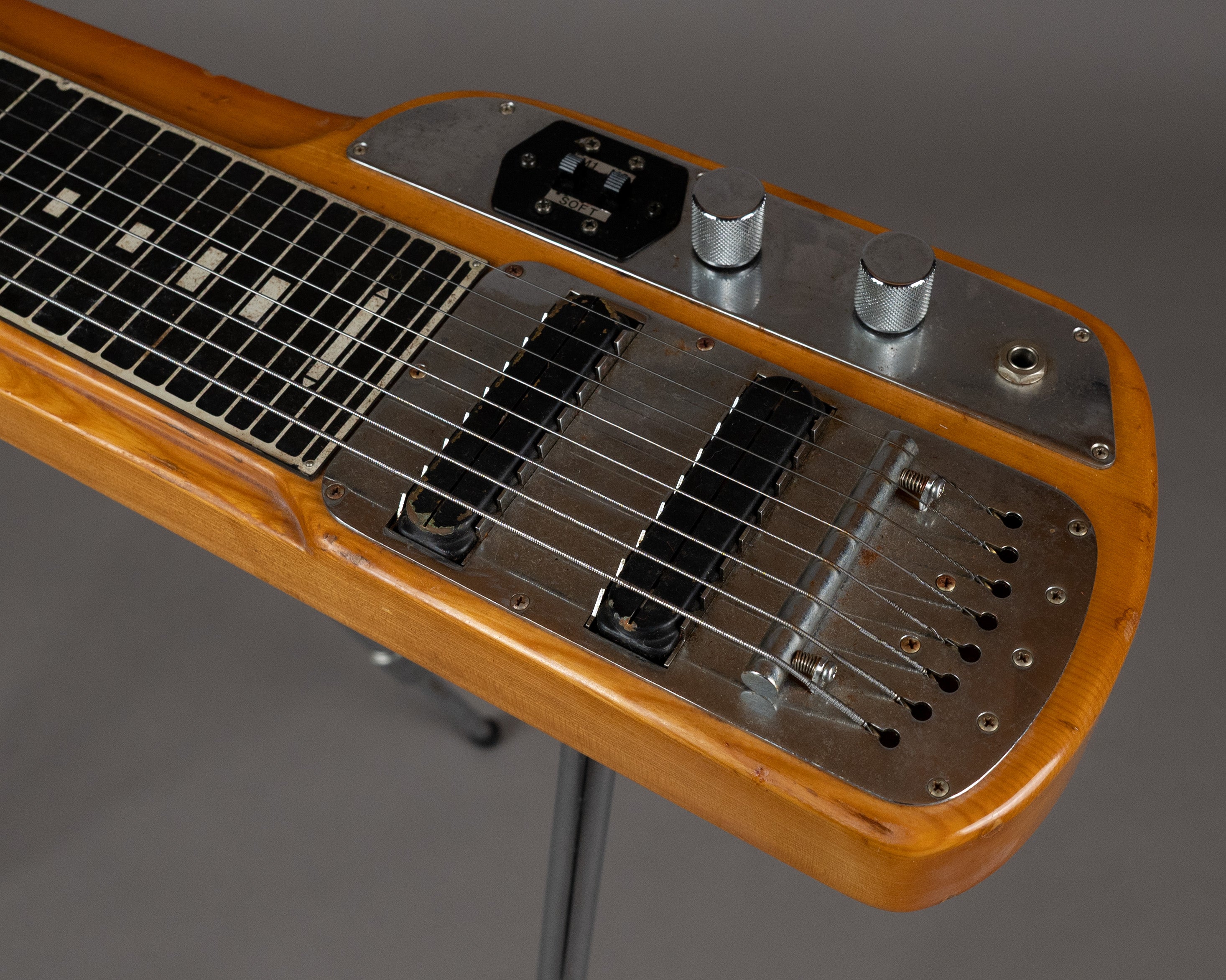 c1970s Guyatone Stringmaster 8 String Lap Steel (Japan, Natural, OHSC and Legs!)