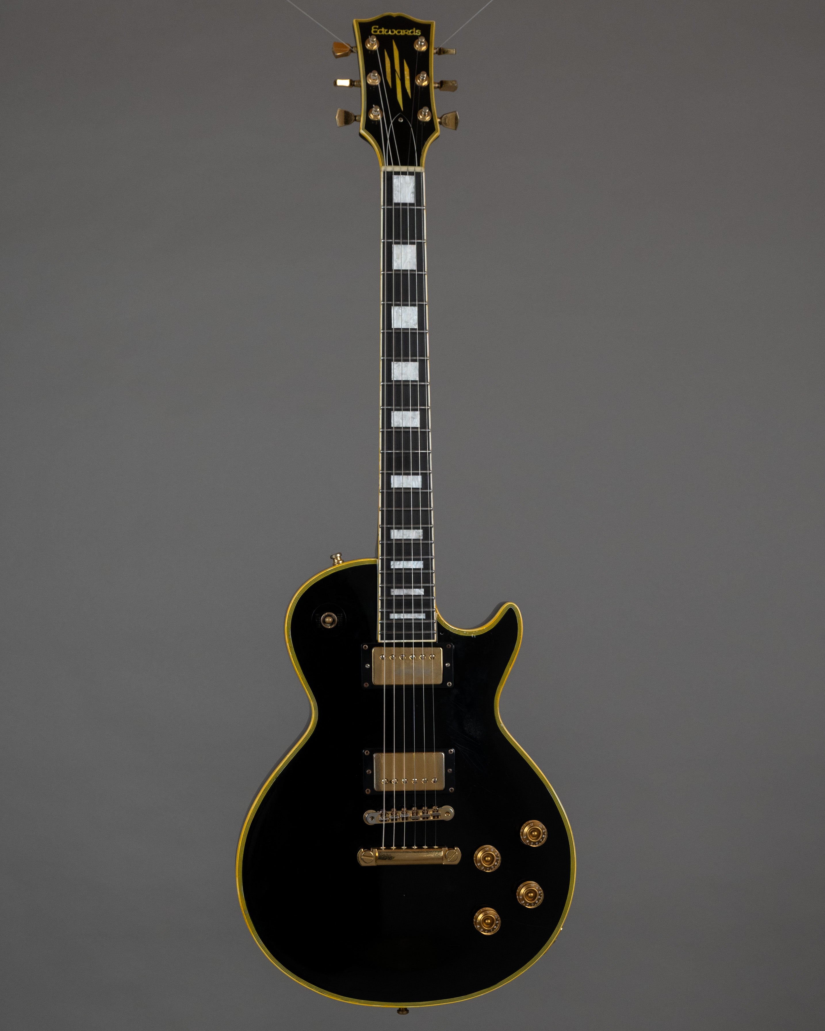 c2000s Edwards by ESP E-LP-92CD 'Les Paul Custom' (Japan, Ebony)