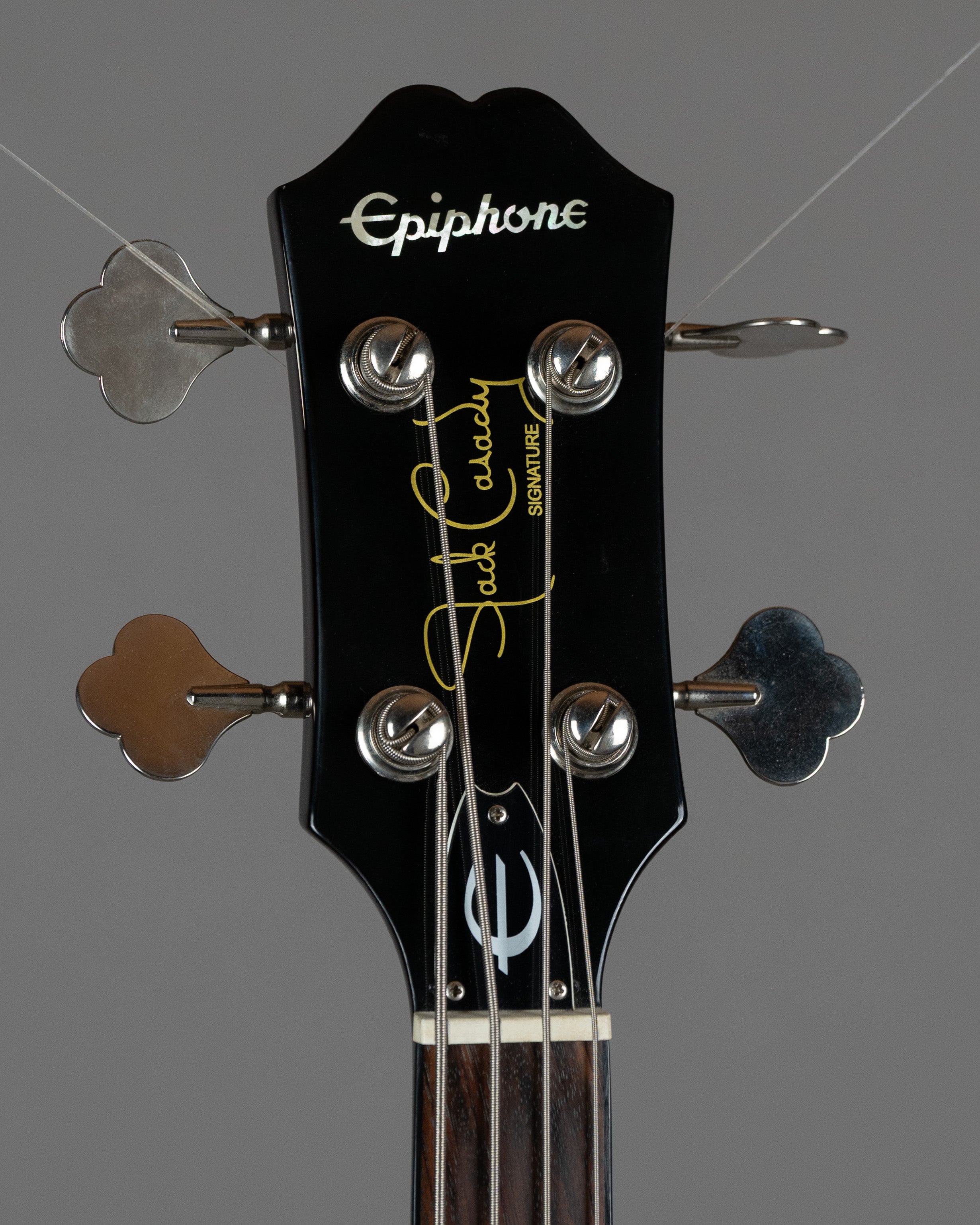 c2020s Epiphone Jack Casady Bass (China, Metallic Gold, Epiphone HC)