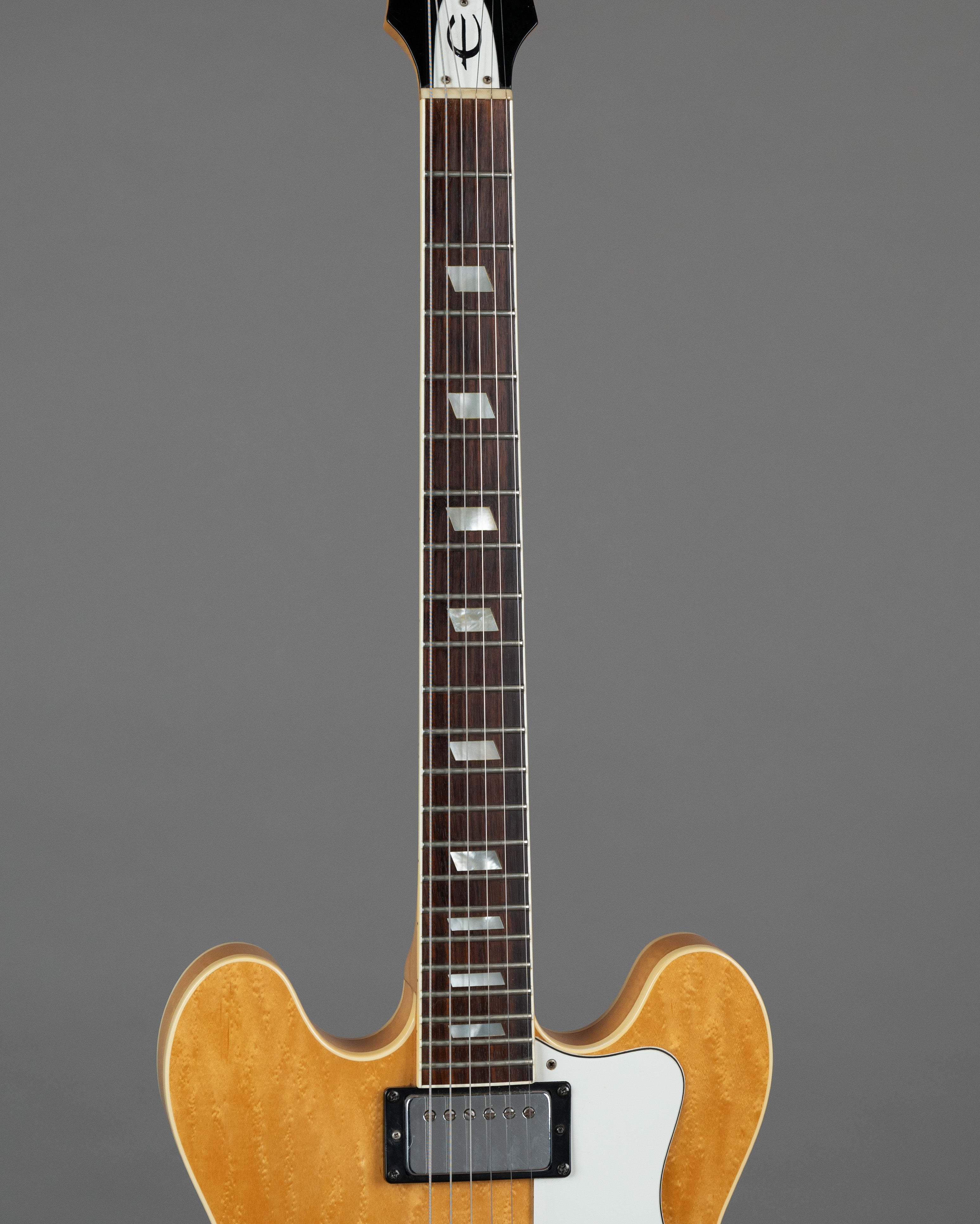 1986 Epiphone Riviera (Japan, Natural, OHSC)