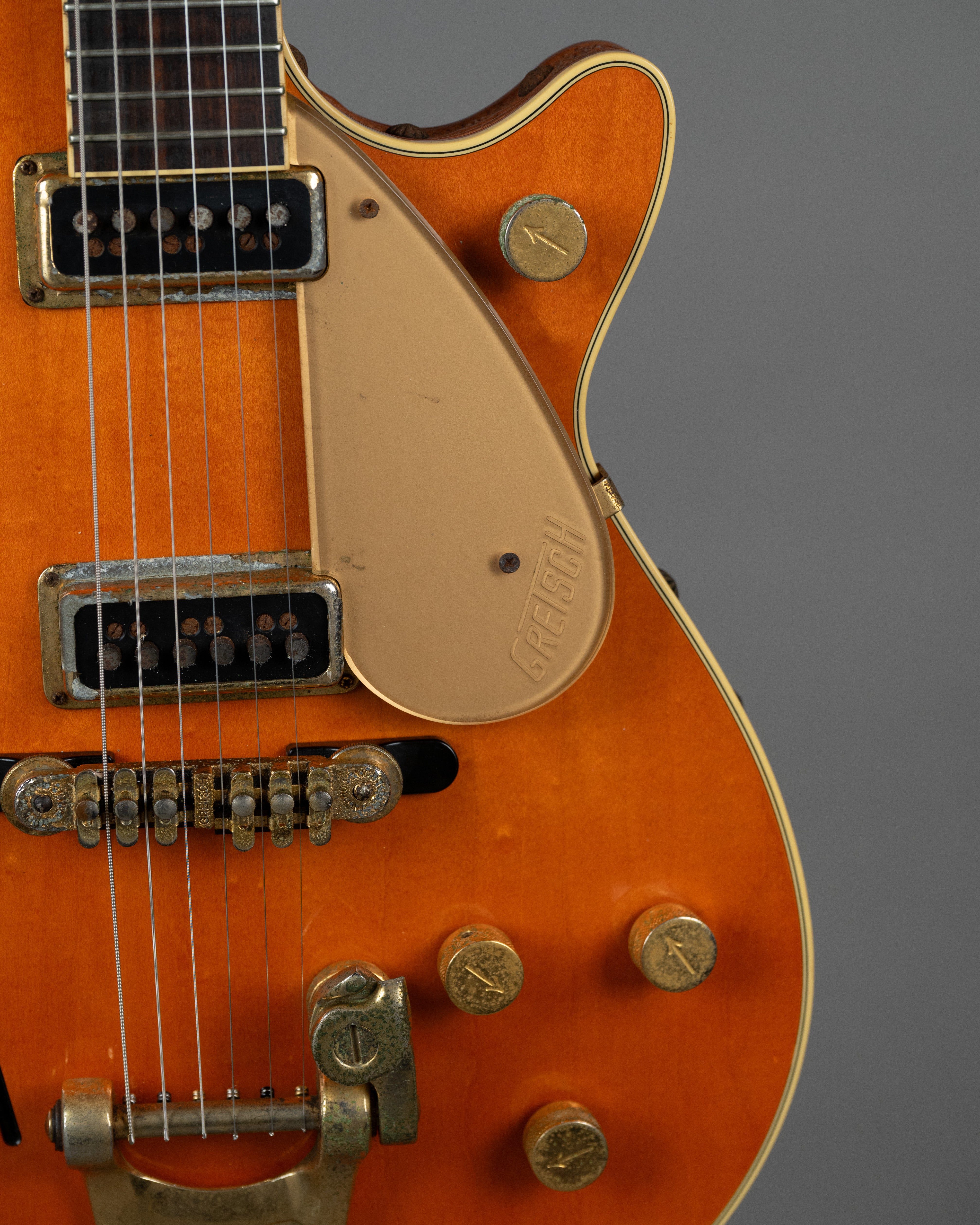 2010 Gretsch G6130W Round-Up Cowboy 'Jet' (Japan, Orange Stain, HSC)