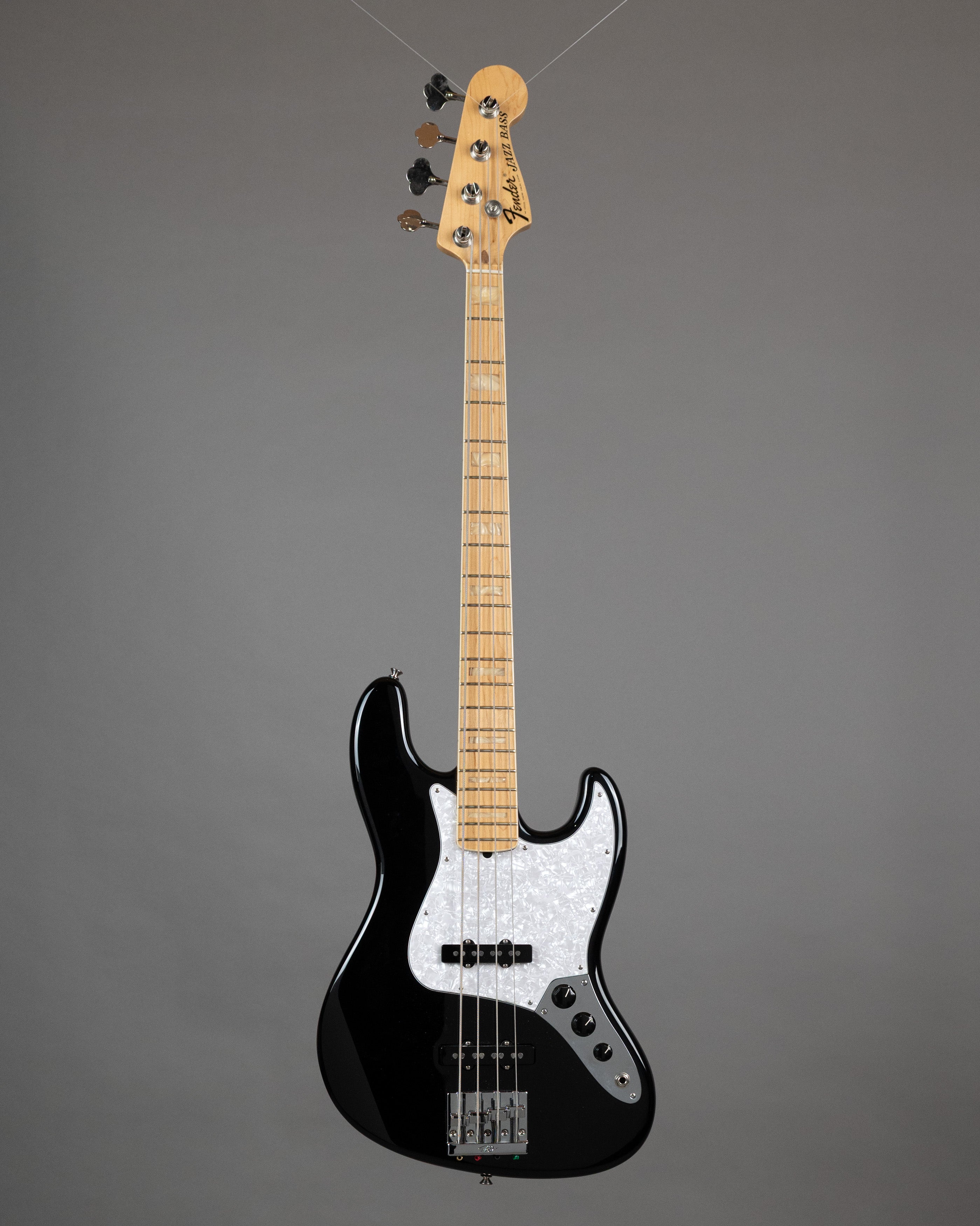 2023 Fender USA Geddy Lee Sig Jazz Bass (USA, Black, OHSC)