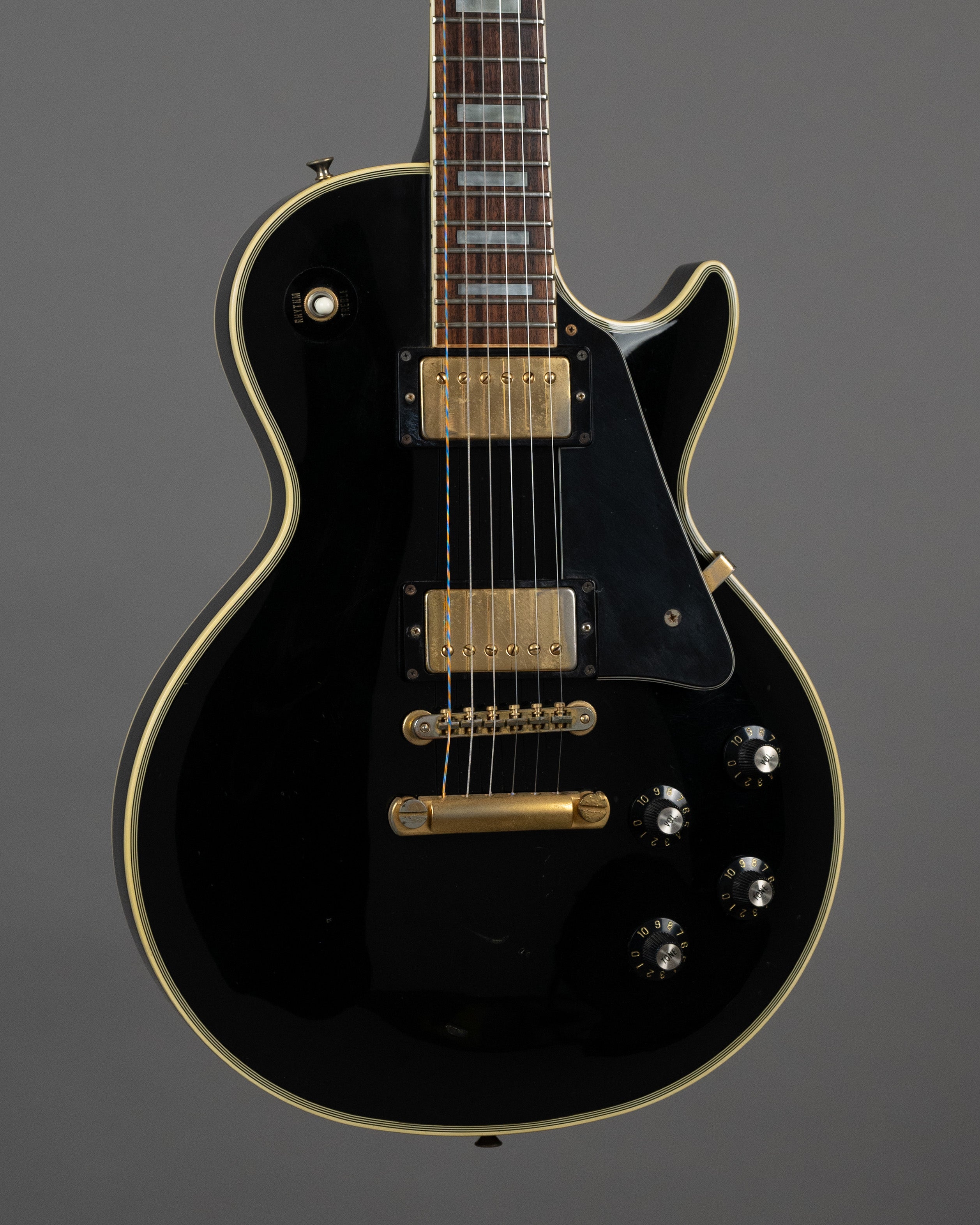 1987 Greco EG-600 Les Paul Custom (Japan, Black, HSC)