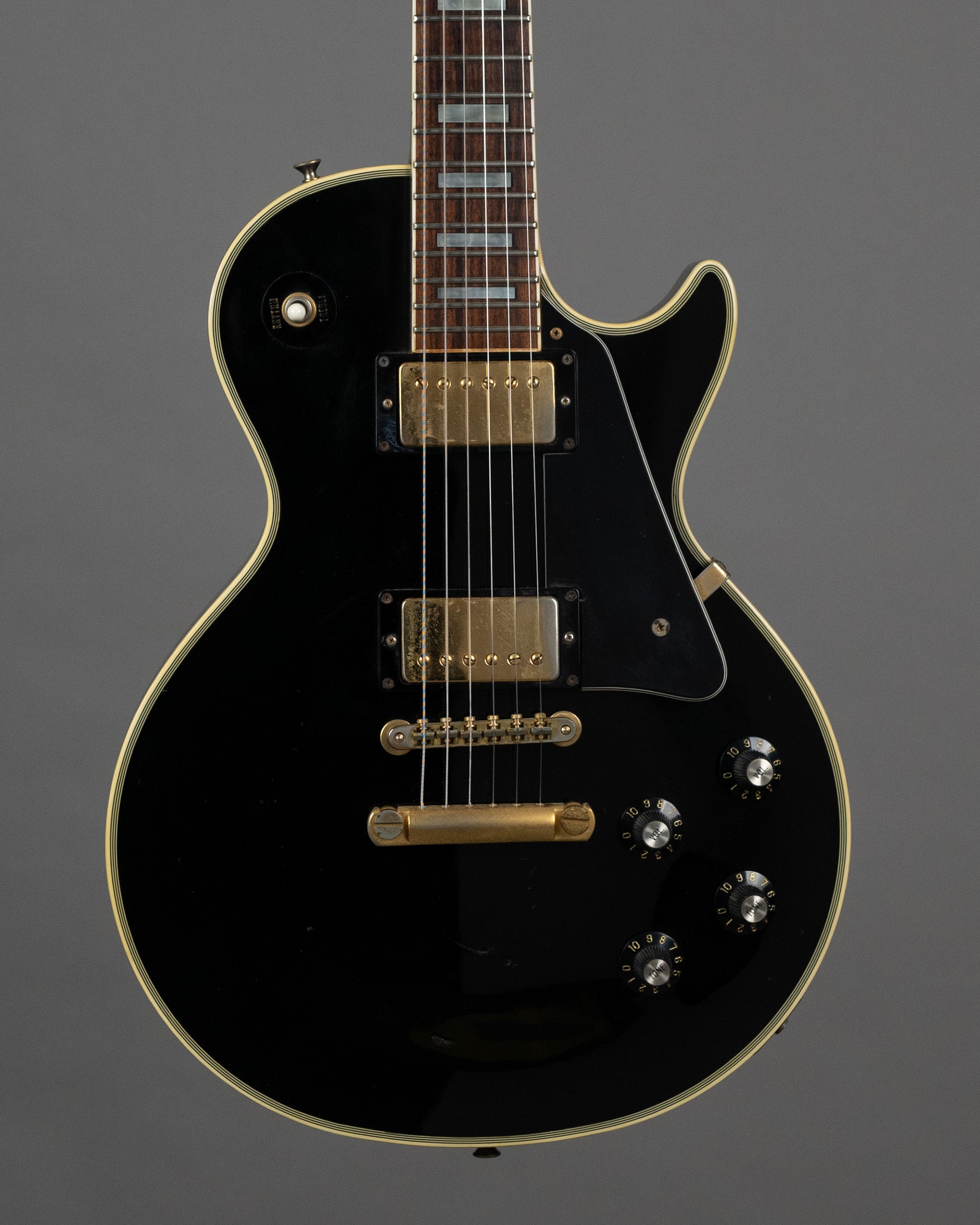1987 Greco EG-600 Les Paul Custom (Japan, Black, HSC)