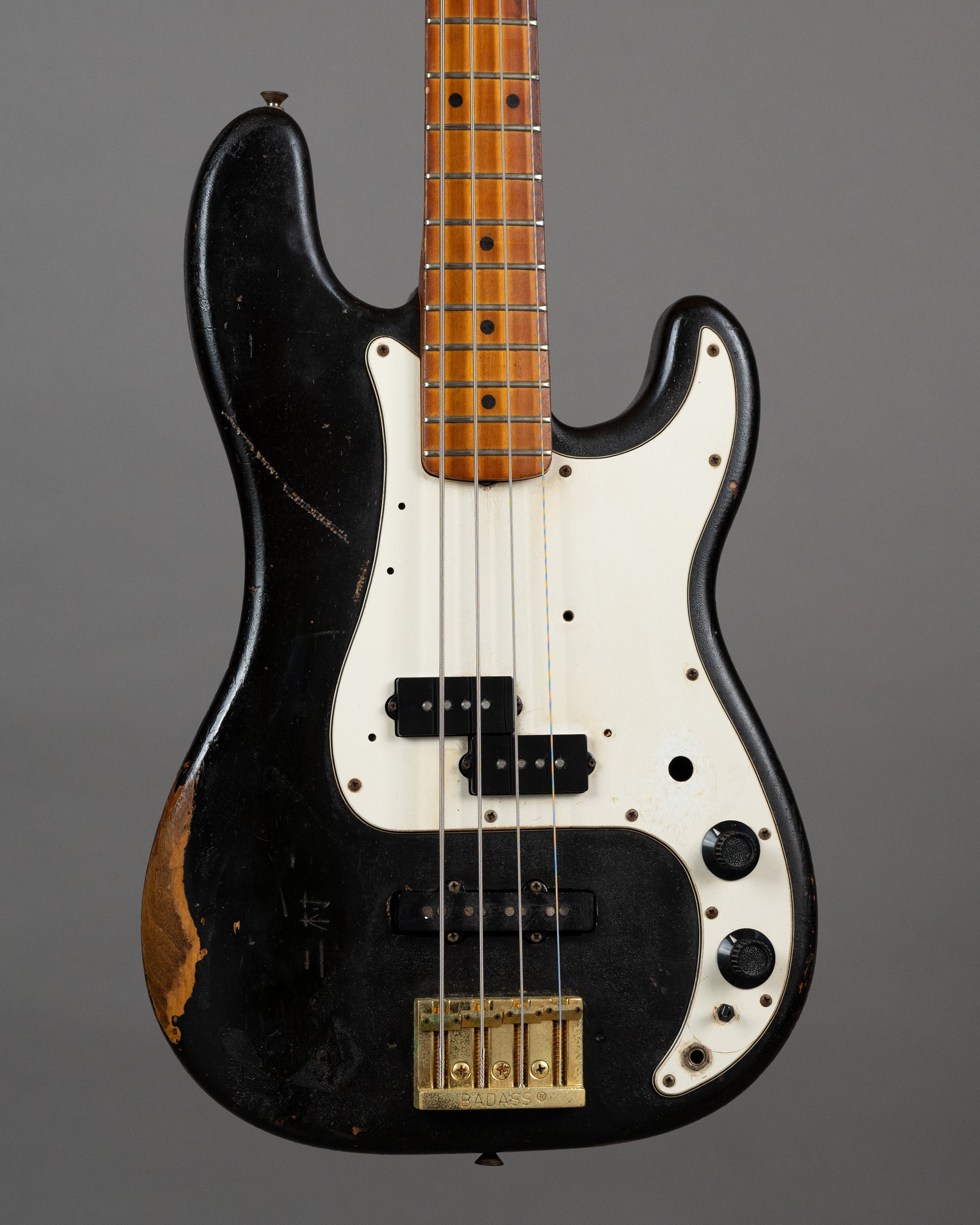 c1975 Fender Precision Bass MOD (USA, Black, HSC)