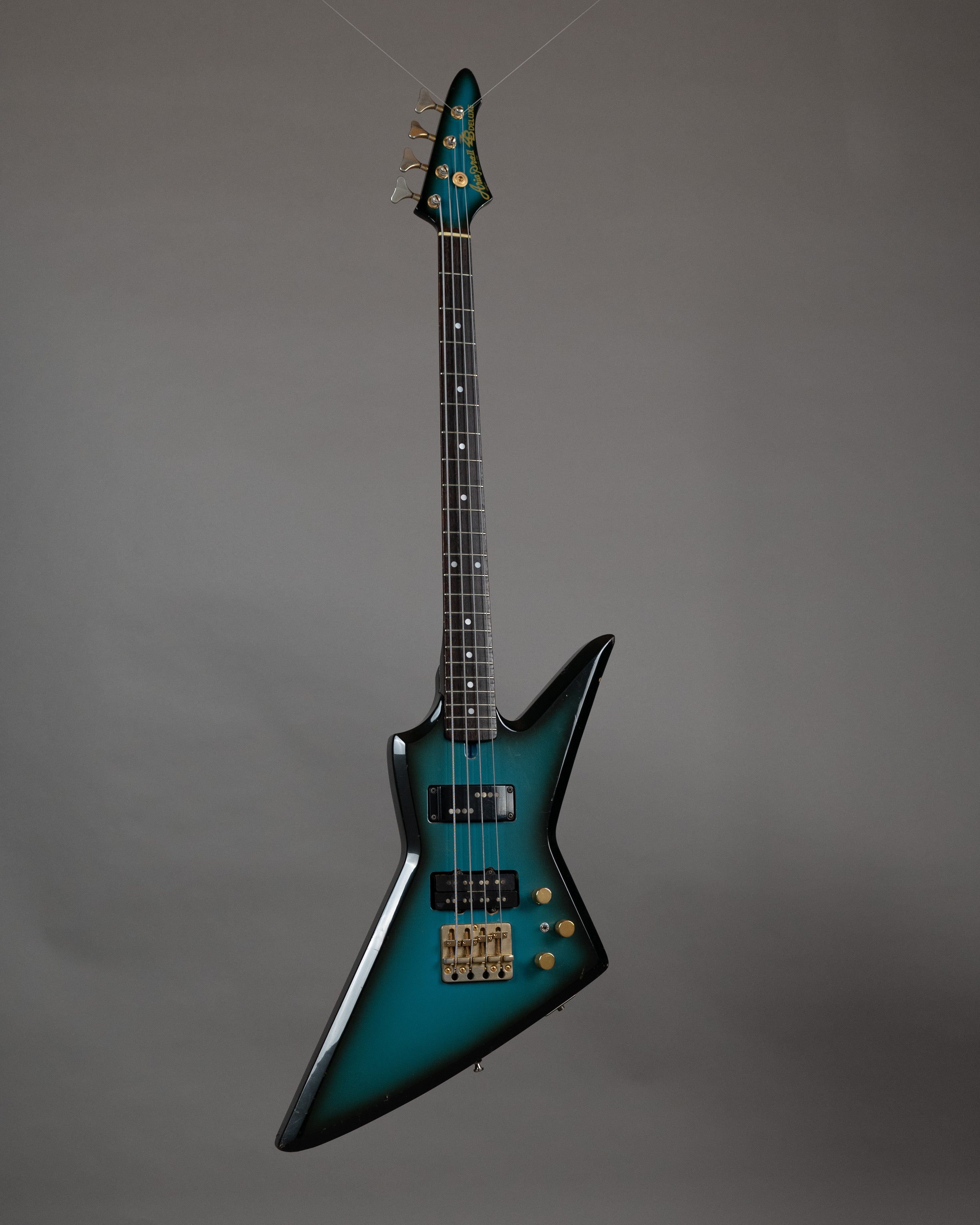 c1980s Aria Pro II ZZB Deluxe MOD (Japan, Teal Burst, Gig Bag)*