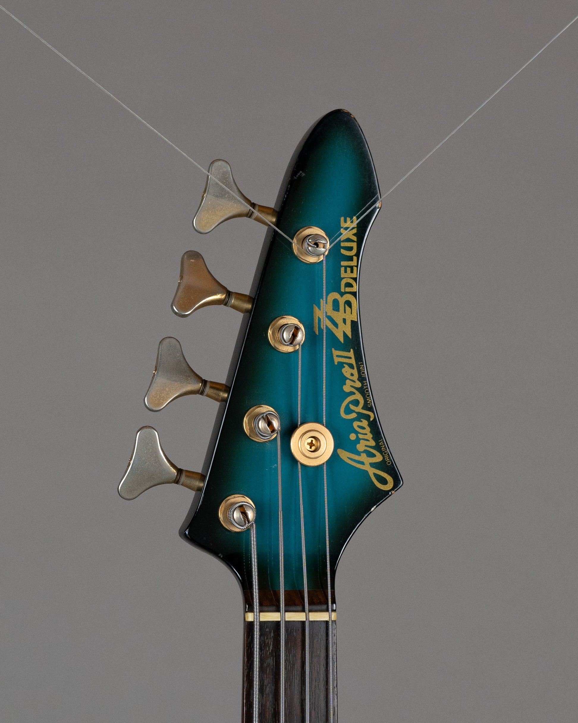 c1980s Aria Pro II ZZB Deluxe MOD (Japan, Teal Burst, Gig Bag)*