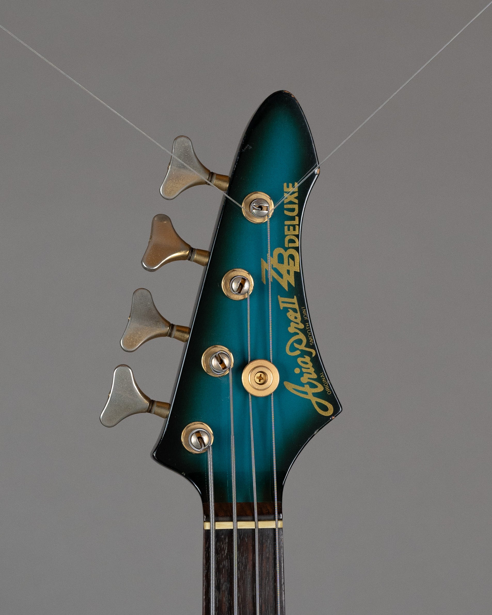 c1980s Aria Pro II ZZB Deluxe MOD (Japan, Teal Burst, Gig Bag)*