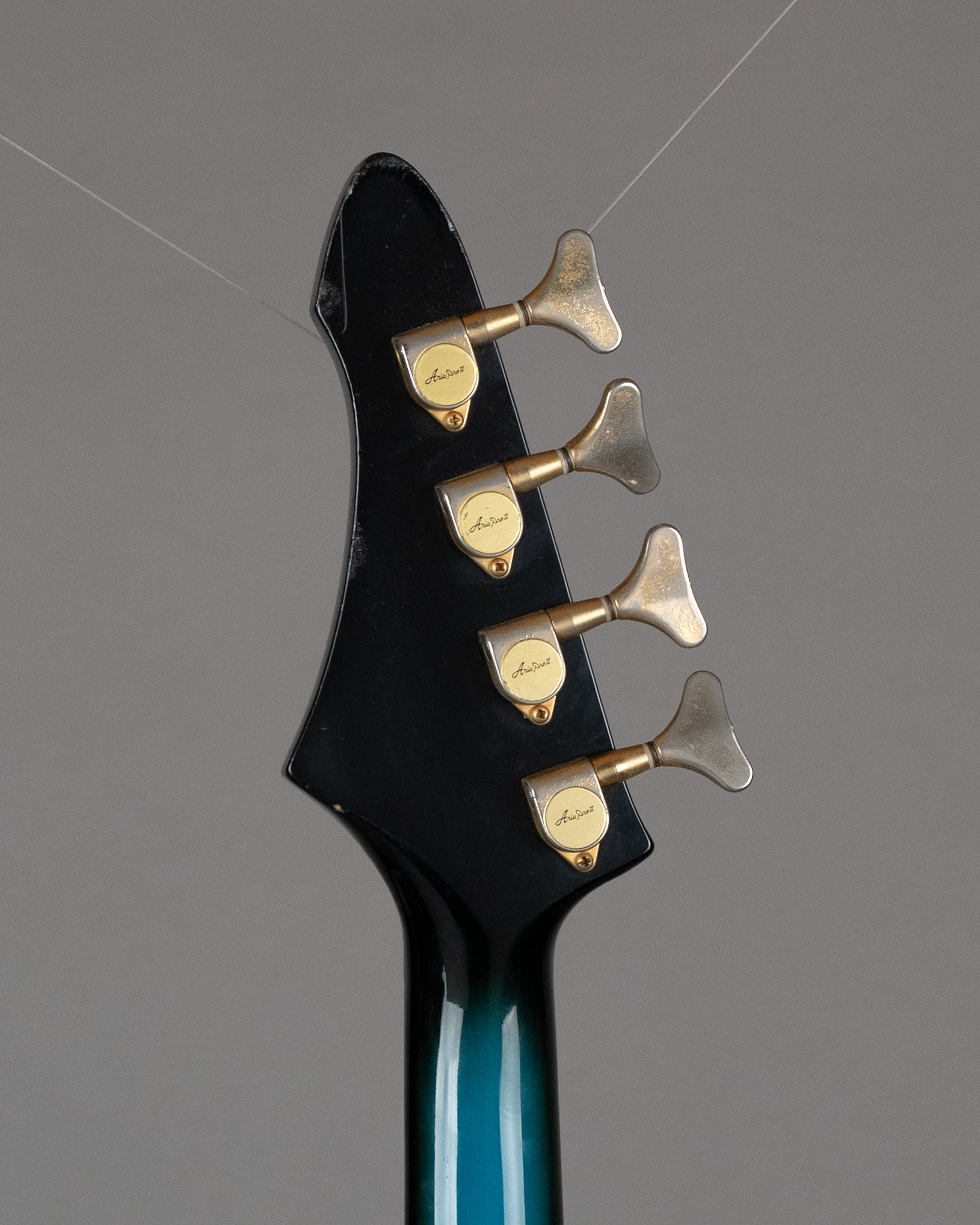 c1980s Aria Pro II ZZB Deluxe MOD (Japan, Teal Burst, Gig Bag)*