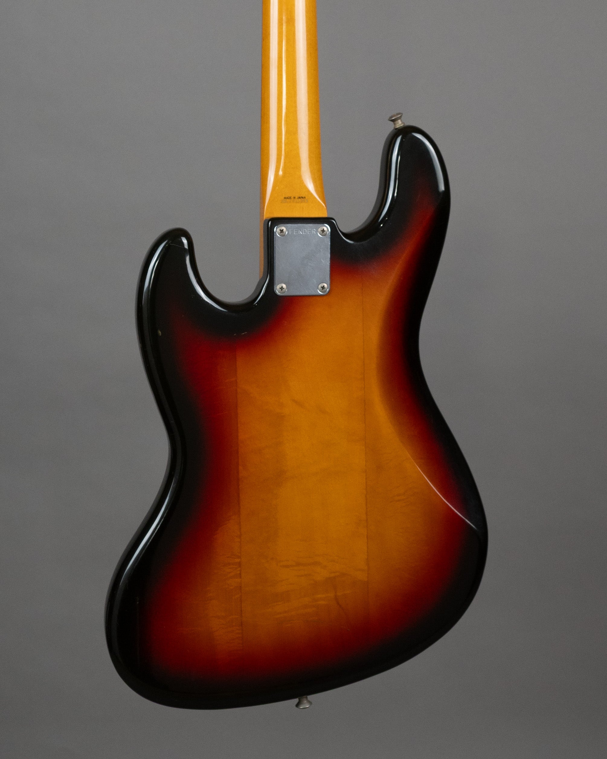 c1989 Fender JB62-60FL Unlined Fretless Jazz Bass (Japan, Sunburst)