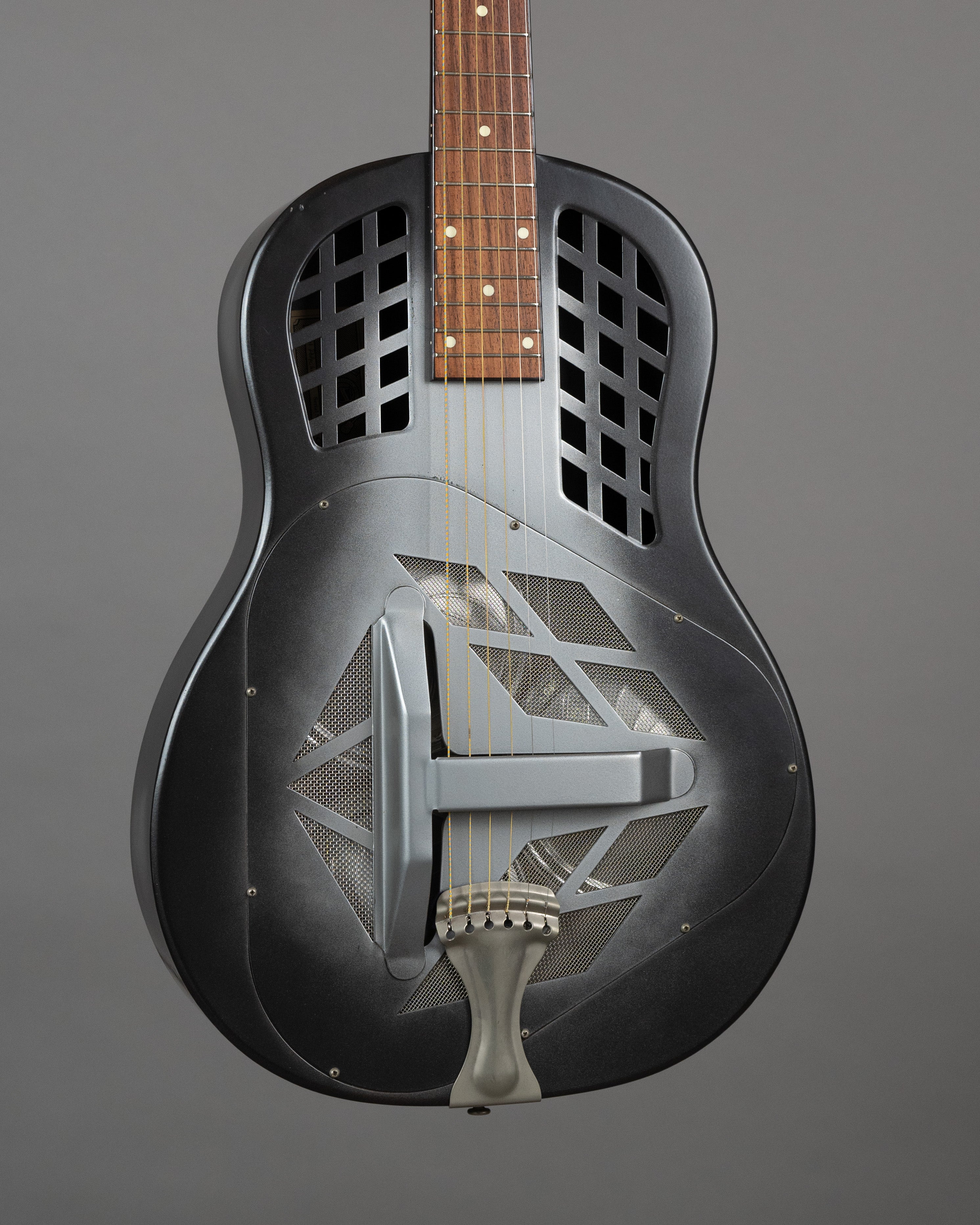1994 National Reso-Phonic Polychrome Tricone (USA, Grey Burst, OHSC)