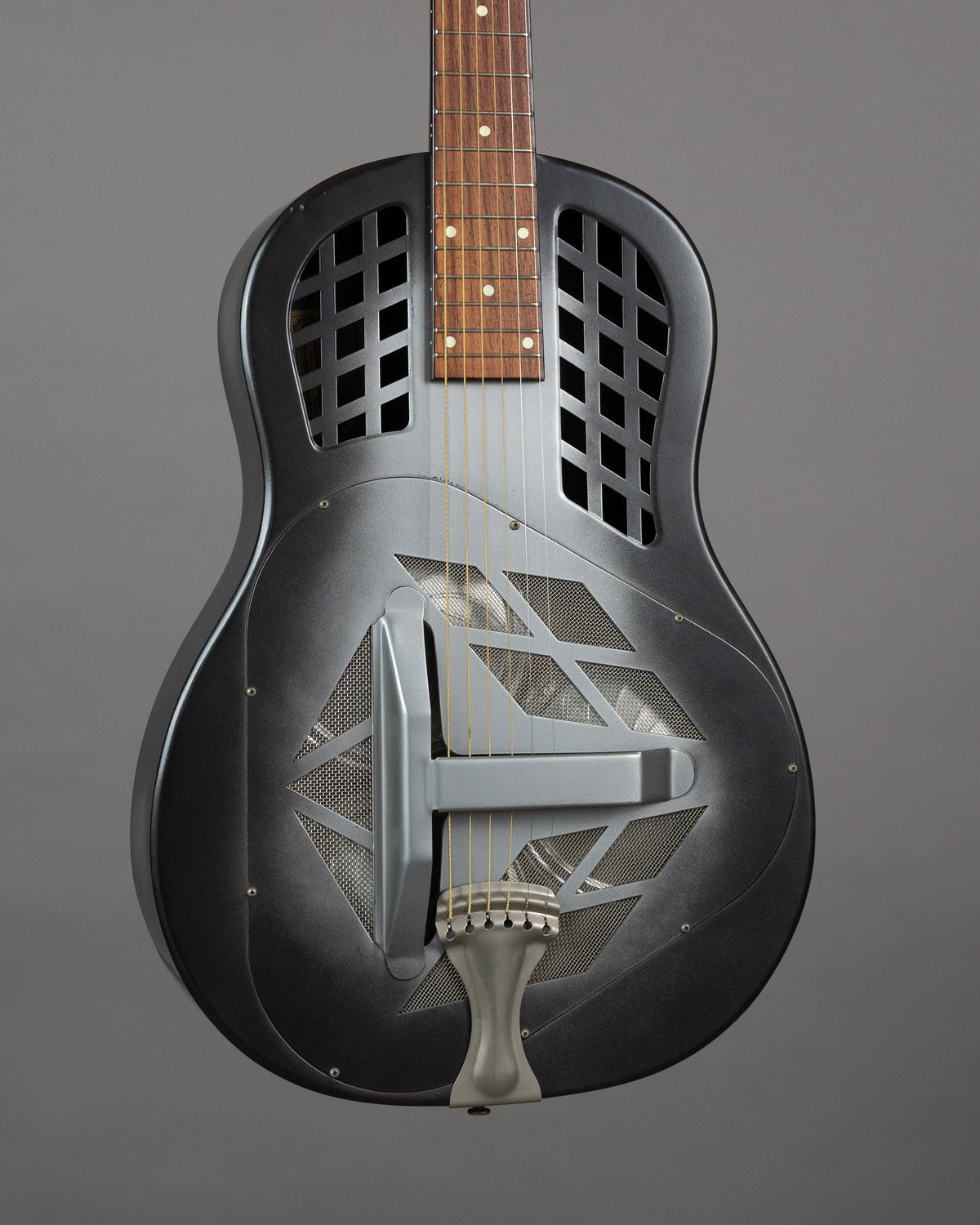 1994 National Reso-Phonic Polychrome Tricone (USA, Grey Burst, OHSC)