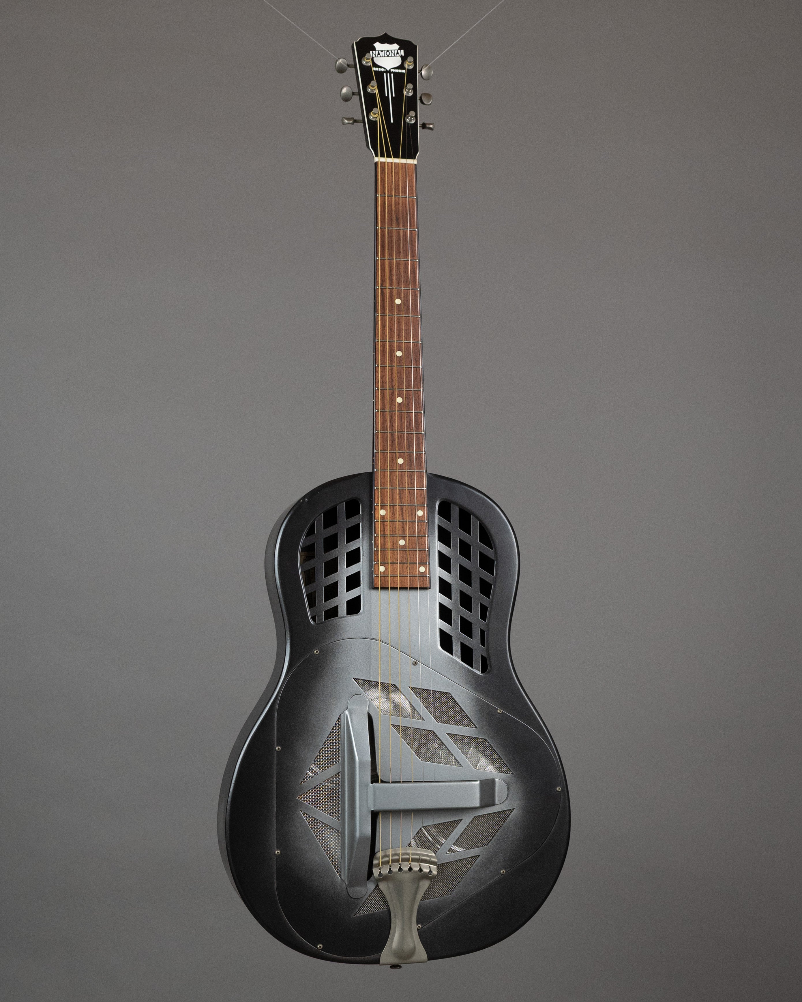 1994 National Reso-Phonic Polychrome Tricone (USA, Grey Burst, OHSC)