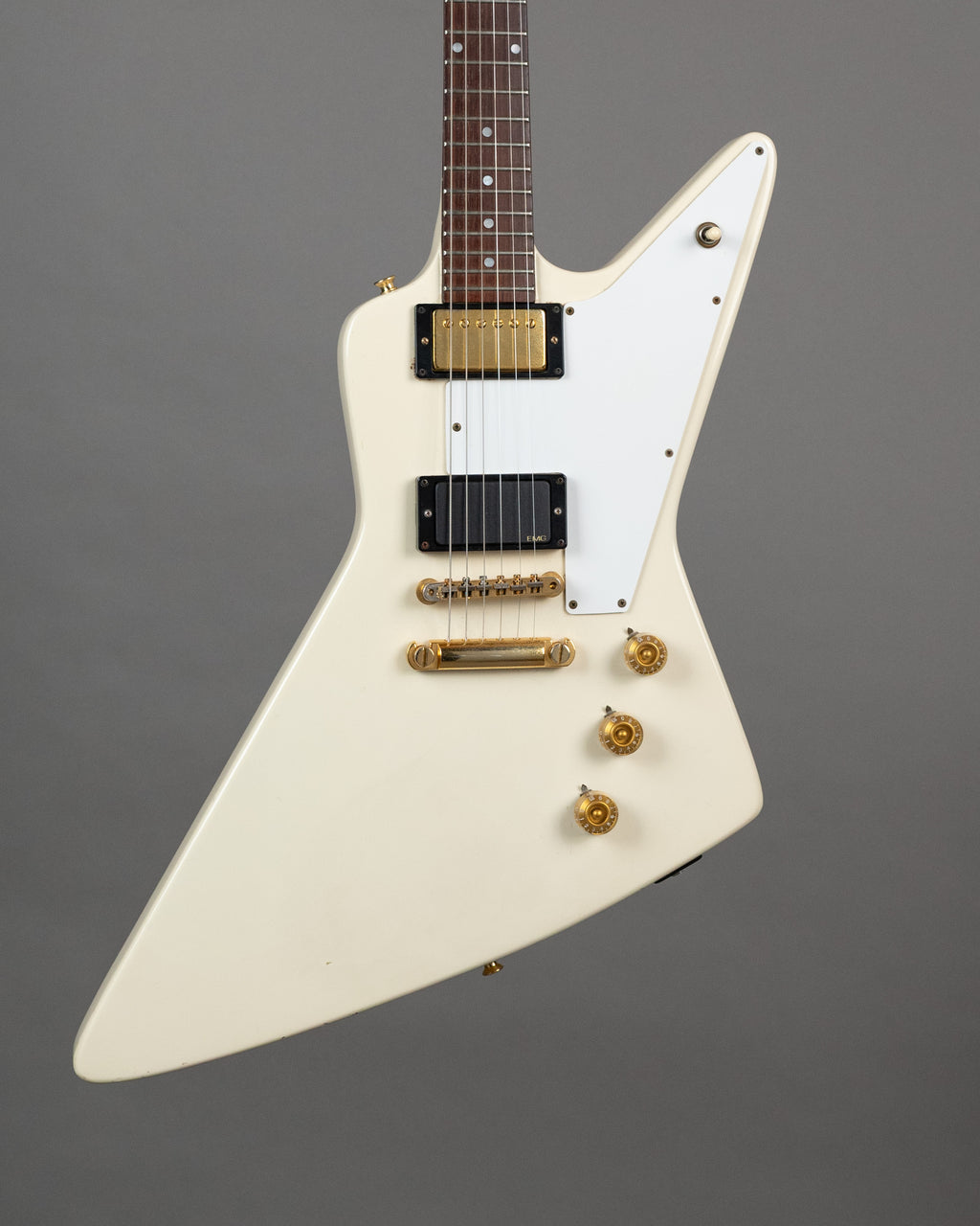 c1980's Burny Explorer (Japan, White, Gigbag)