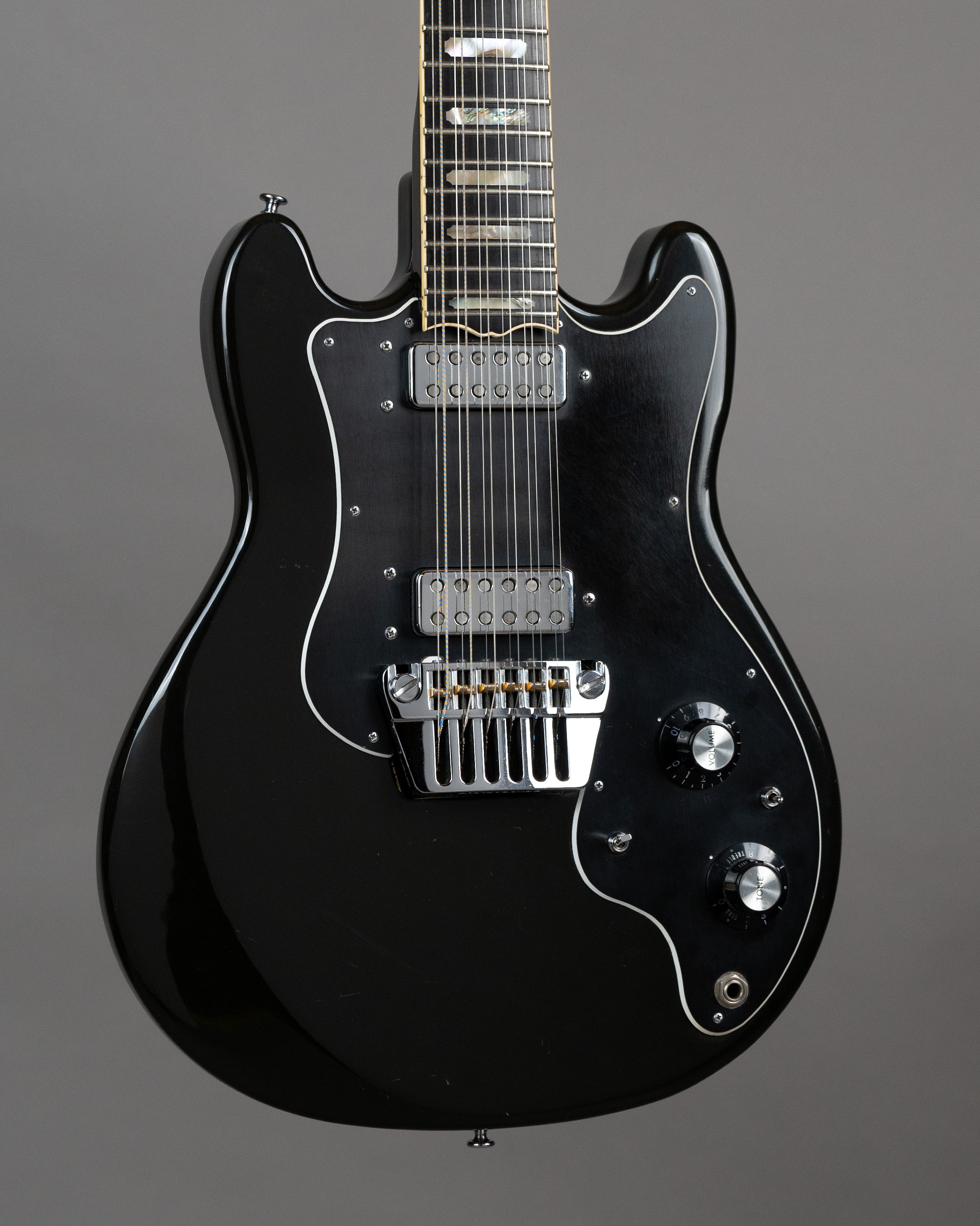 1979 Ovation Preacher Deluxe 12-String (USA, Black, OHSC)