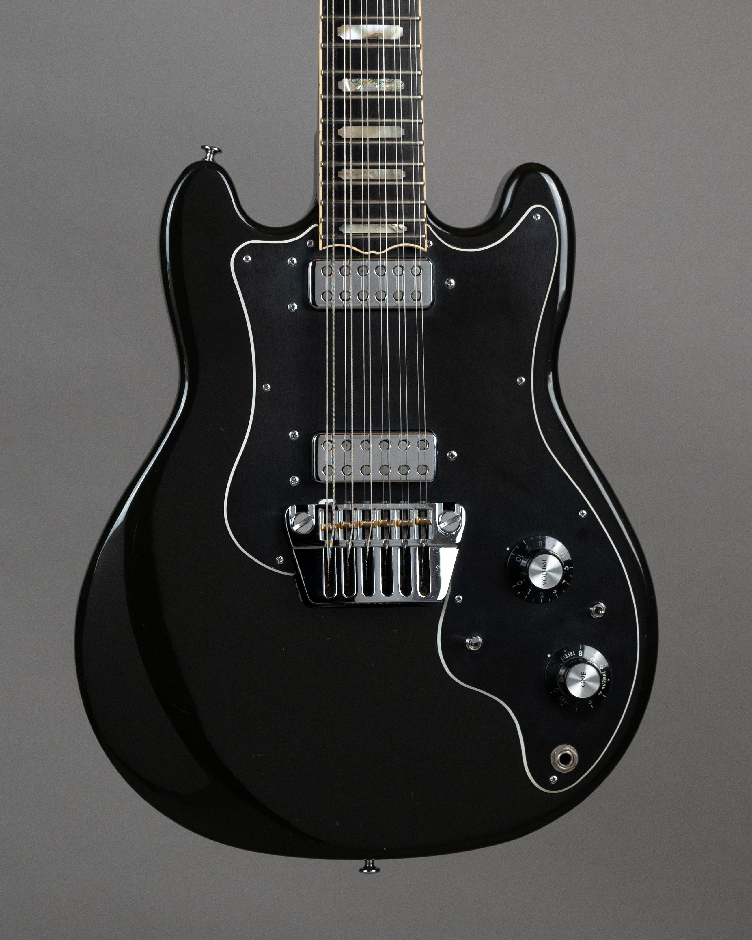 1979 Ovation Preacher Deluxe 12-String (USA, Black, OHSC)