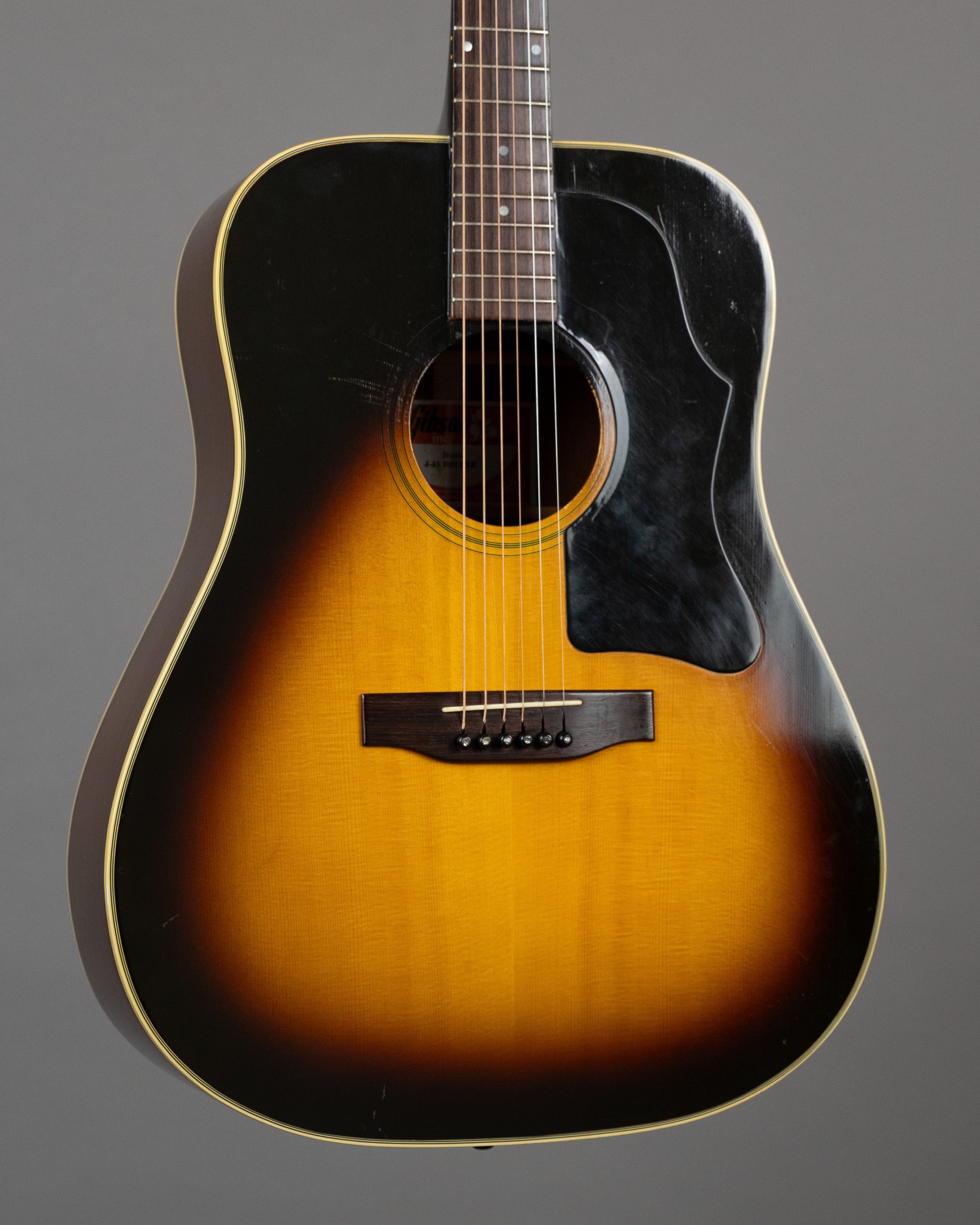 1978 Gibson J-45 Deluxe (USA, Sunburst, HSC)