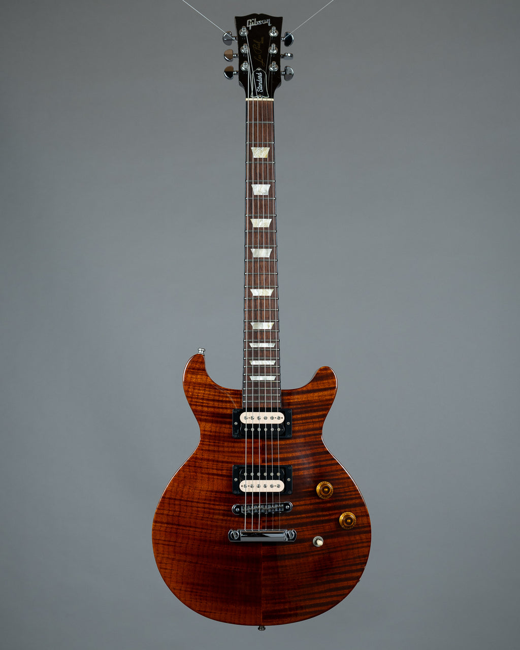 2005 Gibson Les Paul Standard DC Double Cut (USA, Amber, OHSC)