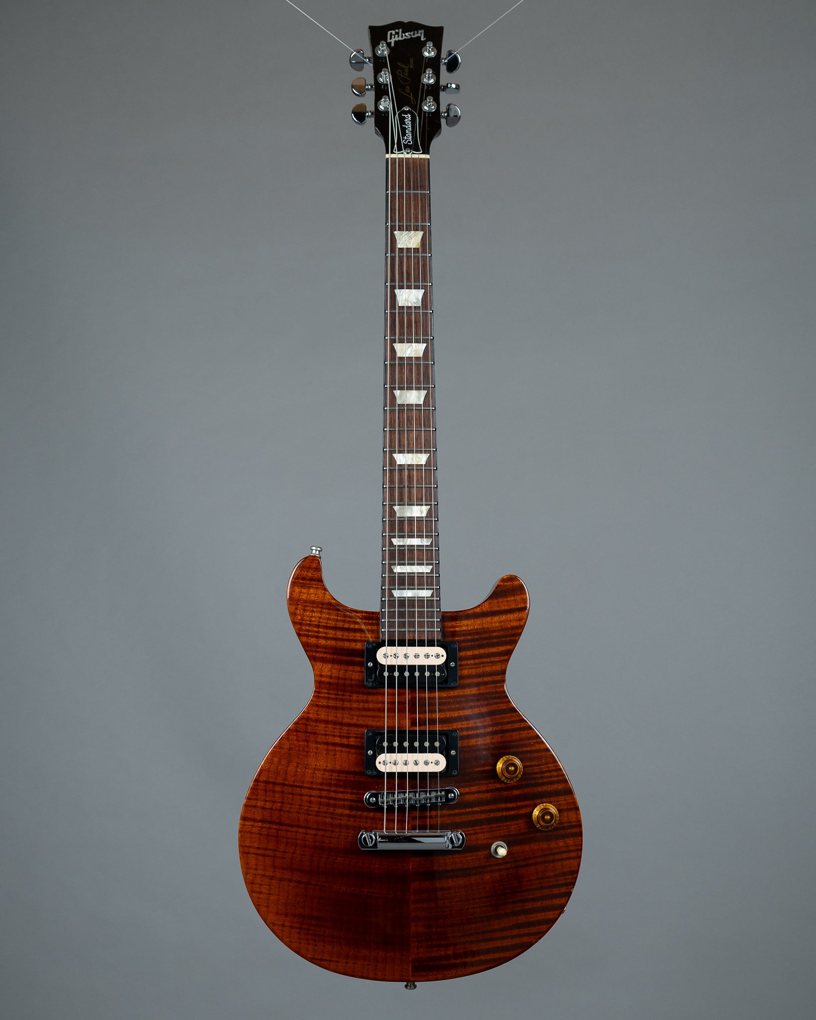 2005 Gibson Les Paul Standard DC Double Cut (USA, Amber, OHSC)