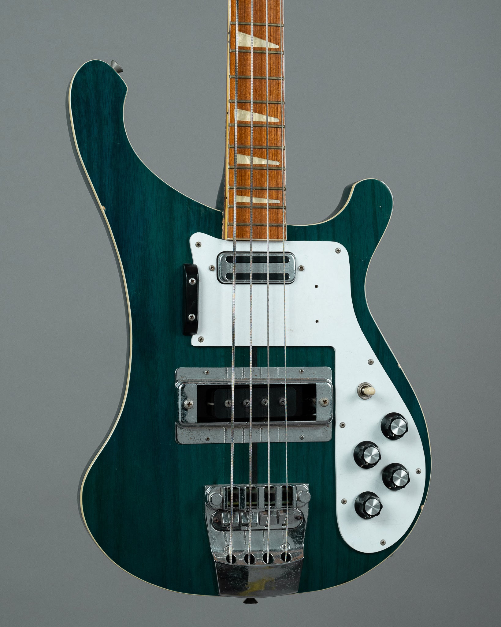 c1980s Guyatone 'Rick*******r' Bass (Japan, Tealglow, HSC)