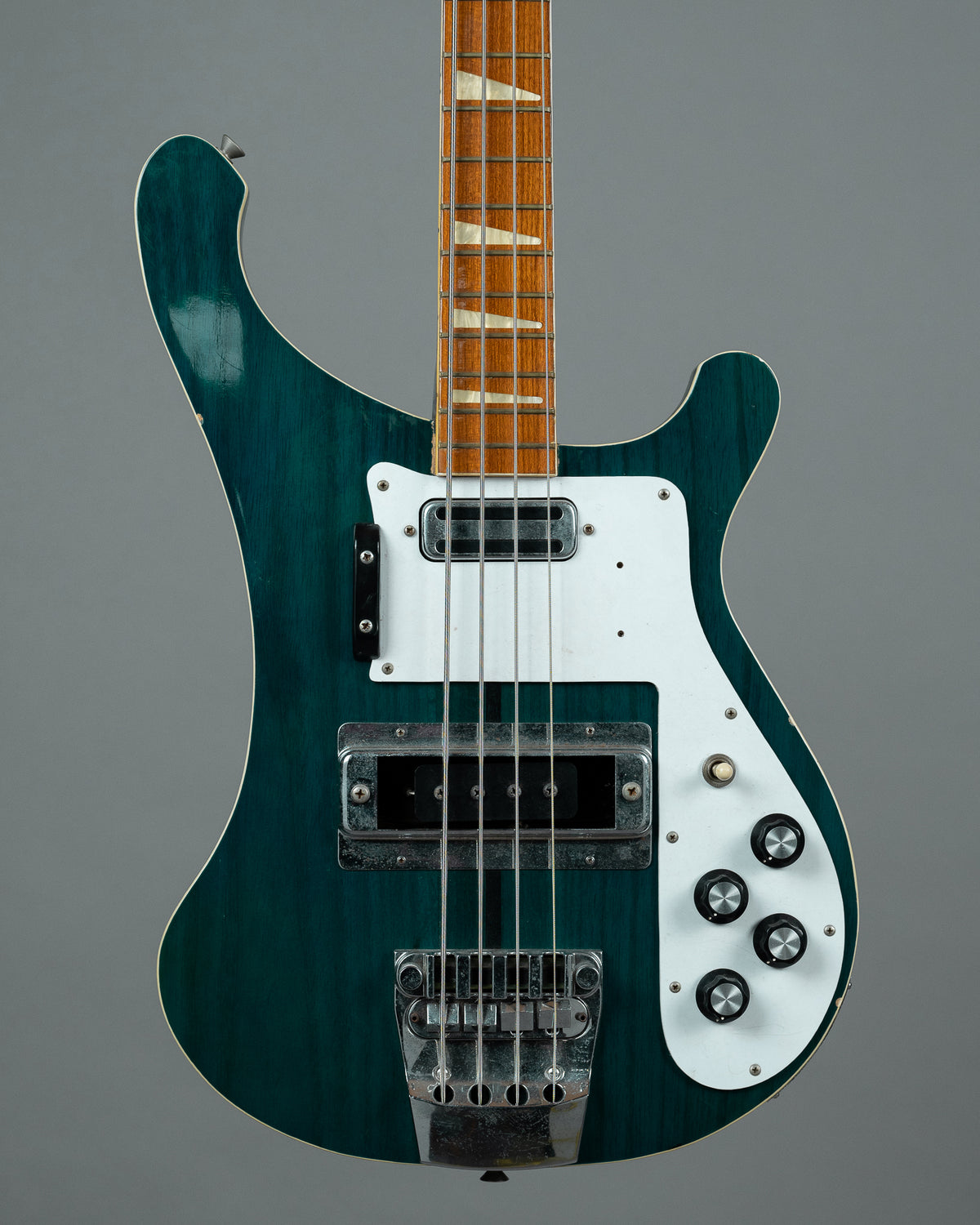 c1980s Guyatone 'Rick*******r' Bass (Japan, Tealglow, HSC)