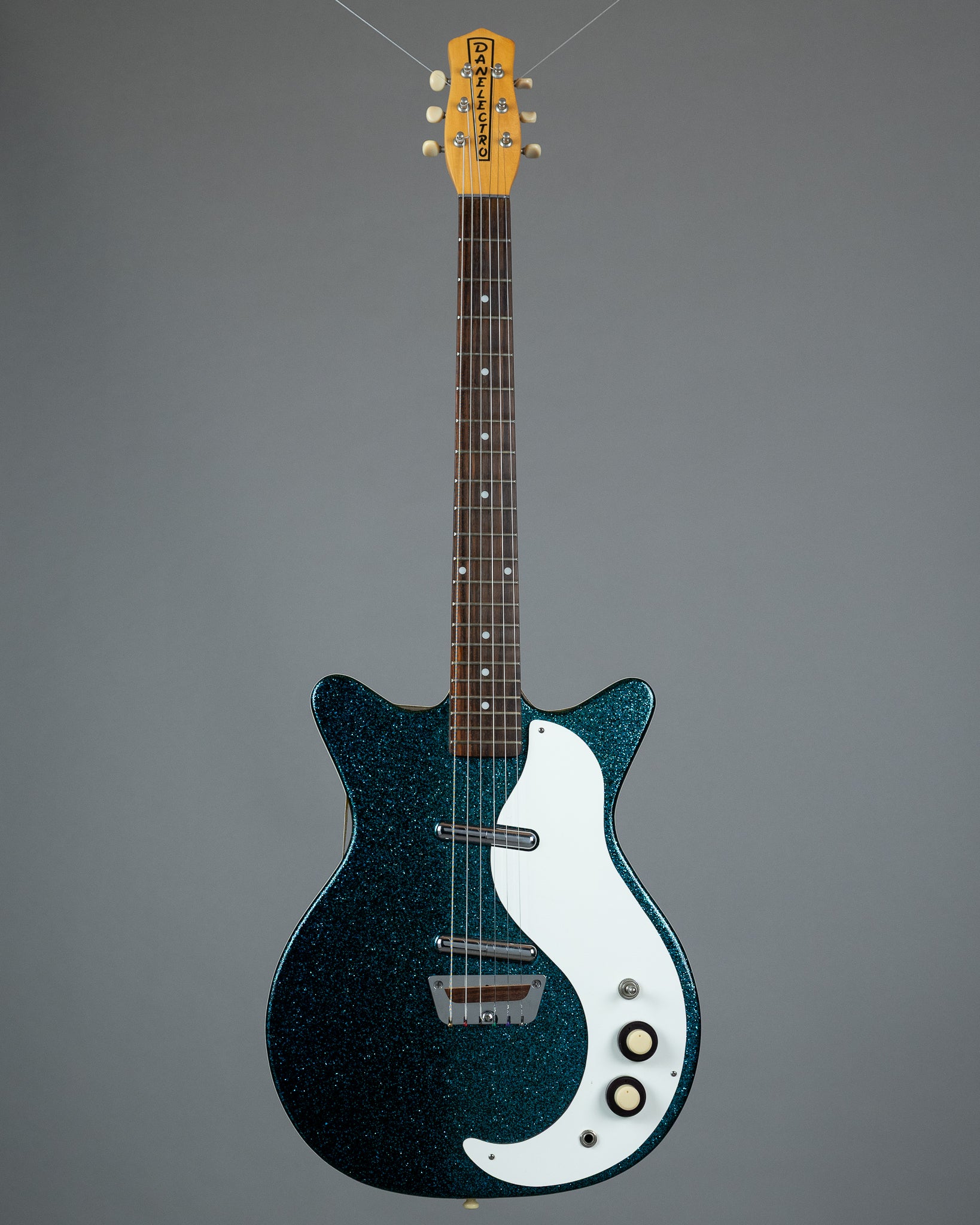 c2000s Danelectro '59 (China, Blue Metal Flake)