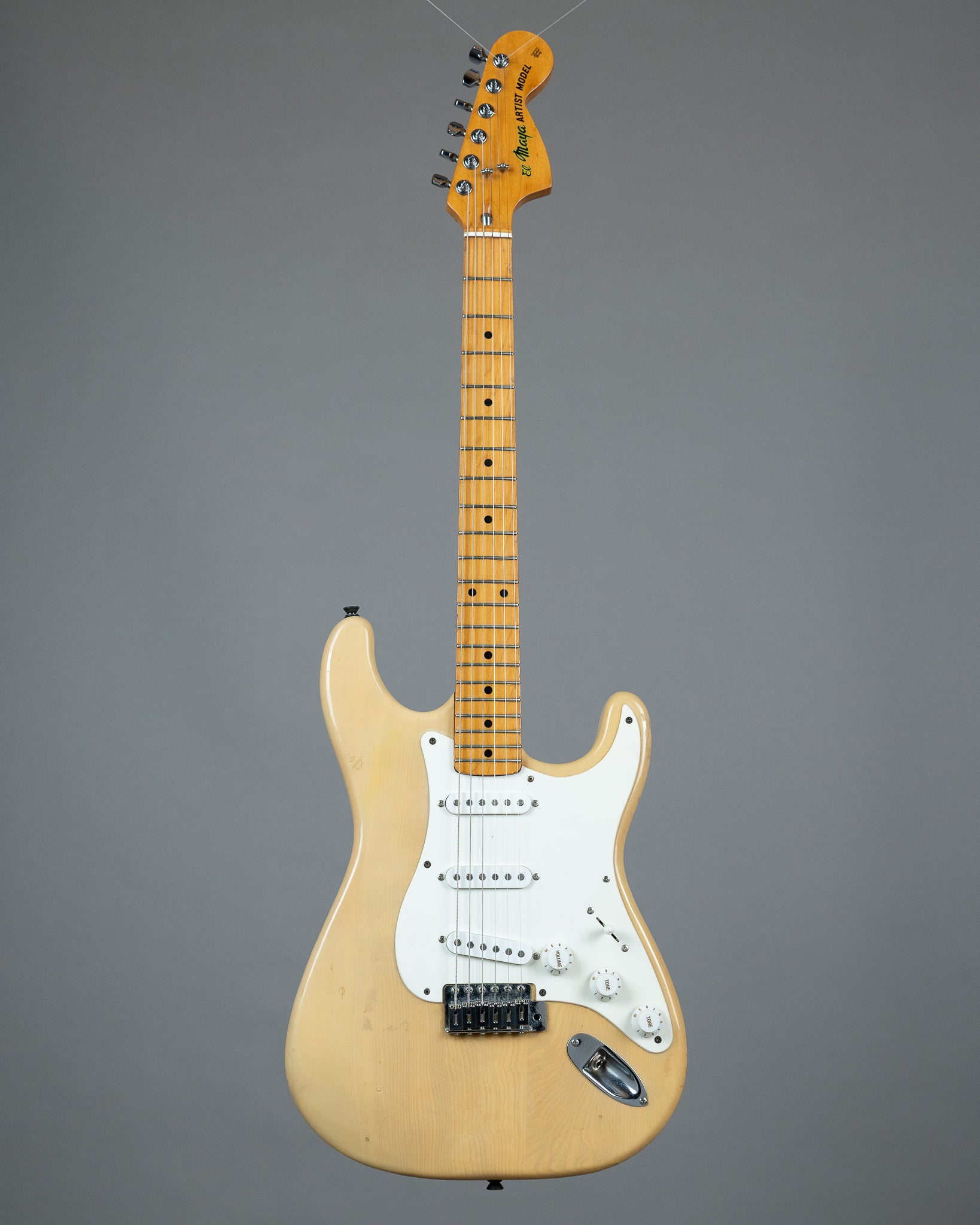 c1980 El Maya Artist Model Stratocaster (Japan, Blonde)