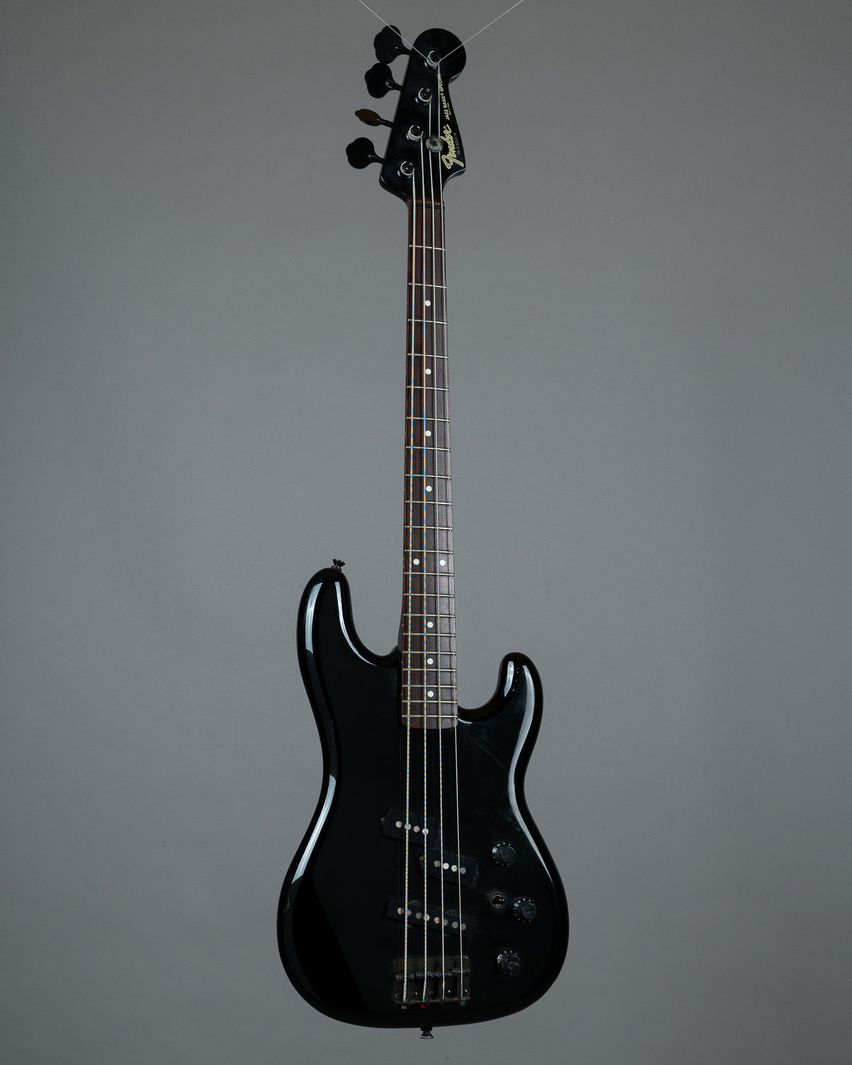 1985 Fender PJ-535 'Boxer' Jazz Bass Special (Japan, Medium Scale, Black)