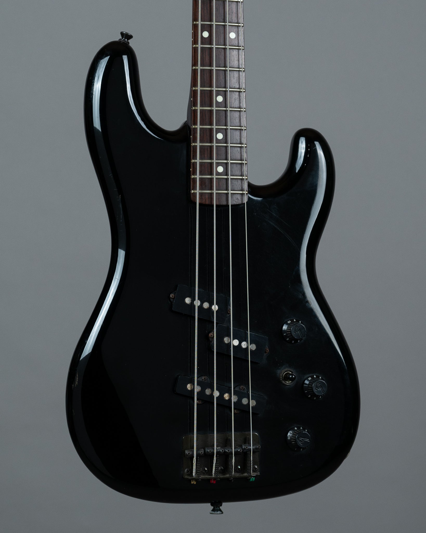 1985 Fender PJ-535 'Boxer' Jazz Bass Special (Japan, Medium Scale, Black)