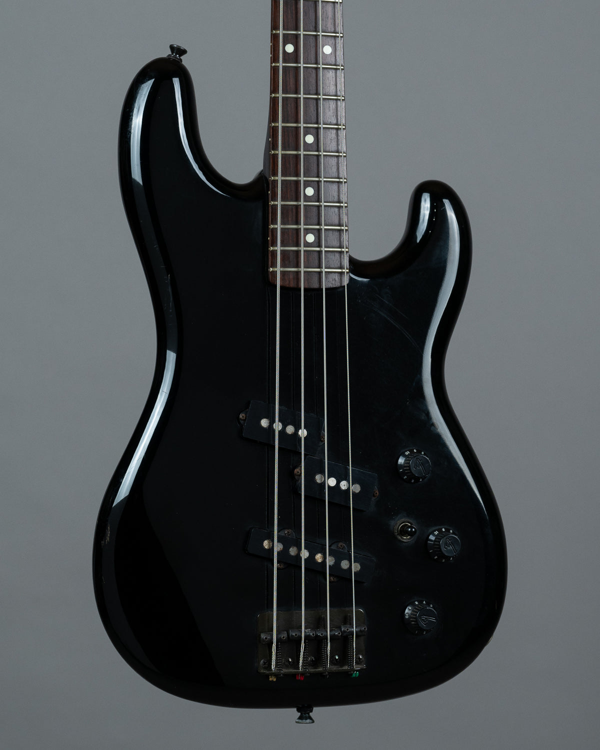 1985 Fender PJ-535 'Boxer' Jazz Bass Special (Japan, Medium Scale, Black)