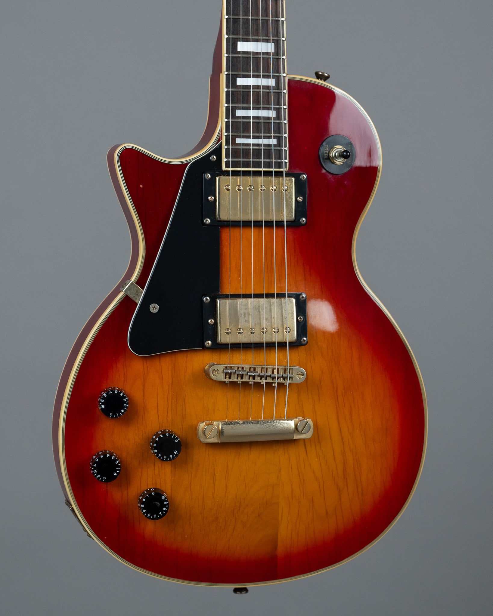 c1980s Legend LP Left Handed (Canada, Cherry Red, HSC)