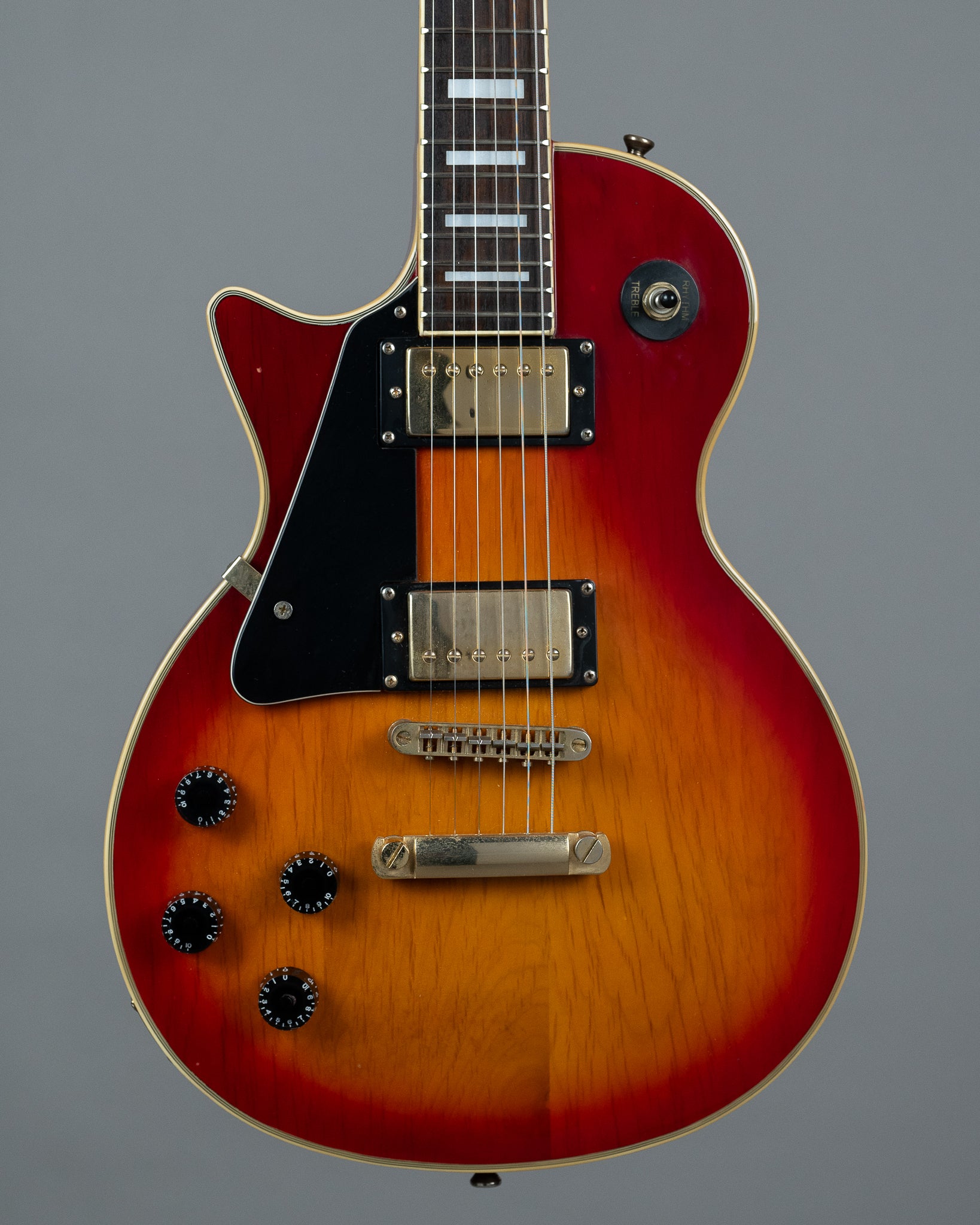 c1980s Legend LP Left Handed (Canada, Cherry Red, HSC)