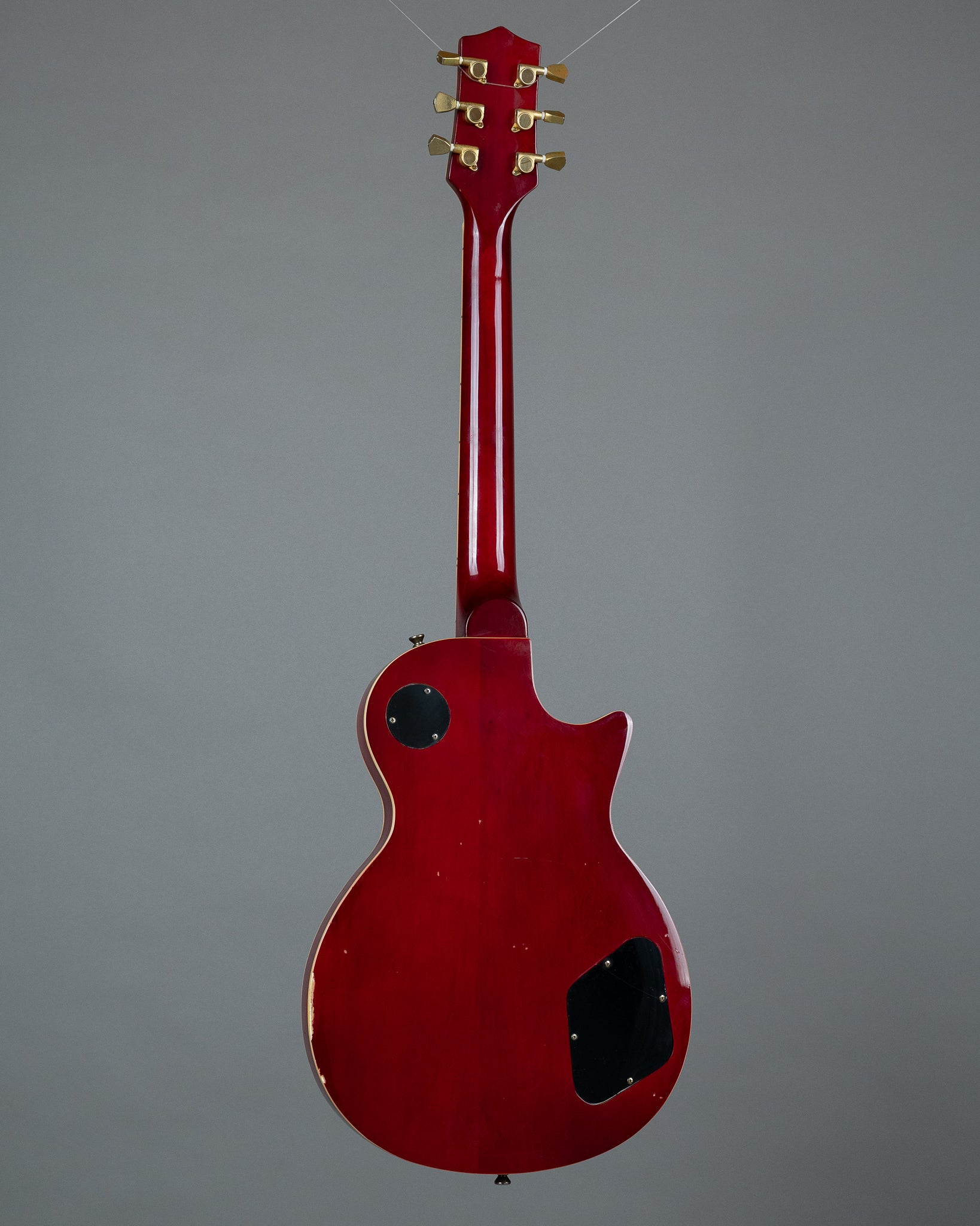 c1980s Legend LP Left Handed (Canada, Cherry Red, HSC)