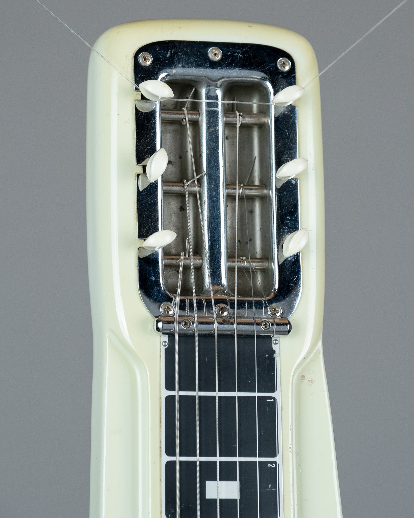 1960 Fender/White Studio Deluxe Lapsteel (USA, White, Legs, OHSC)
