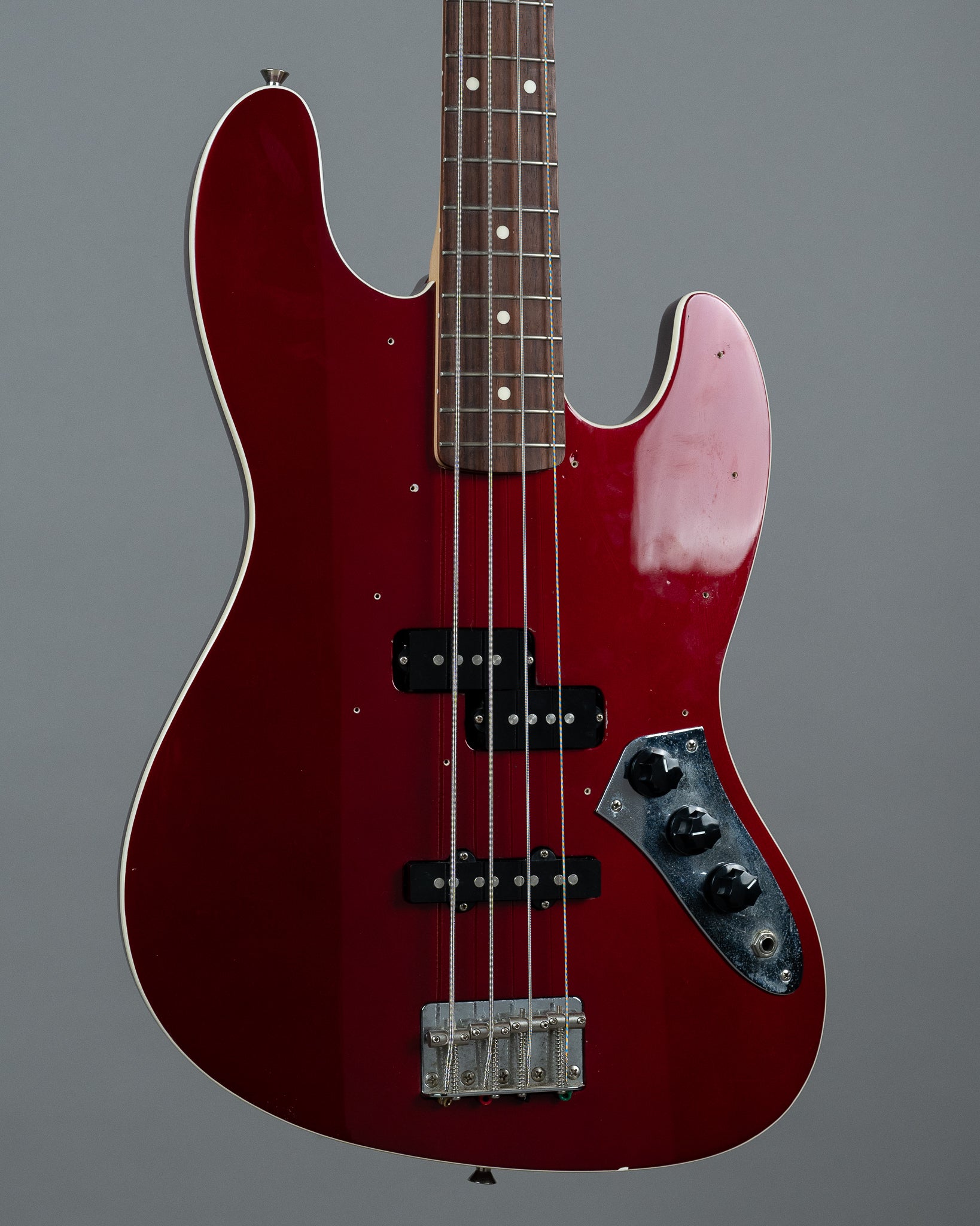 c2006 Fender Aerodyne Jazz Bass (Japan, Candy Apple Red)