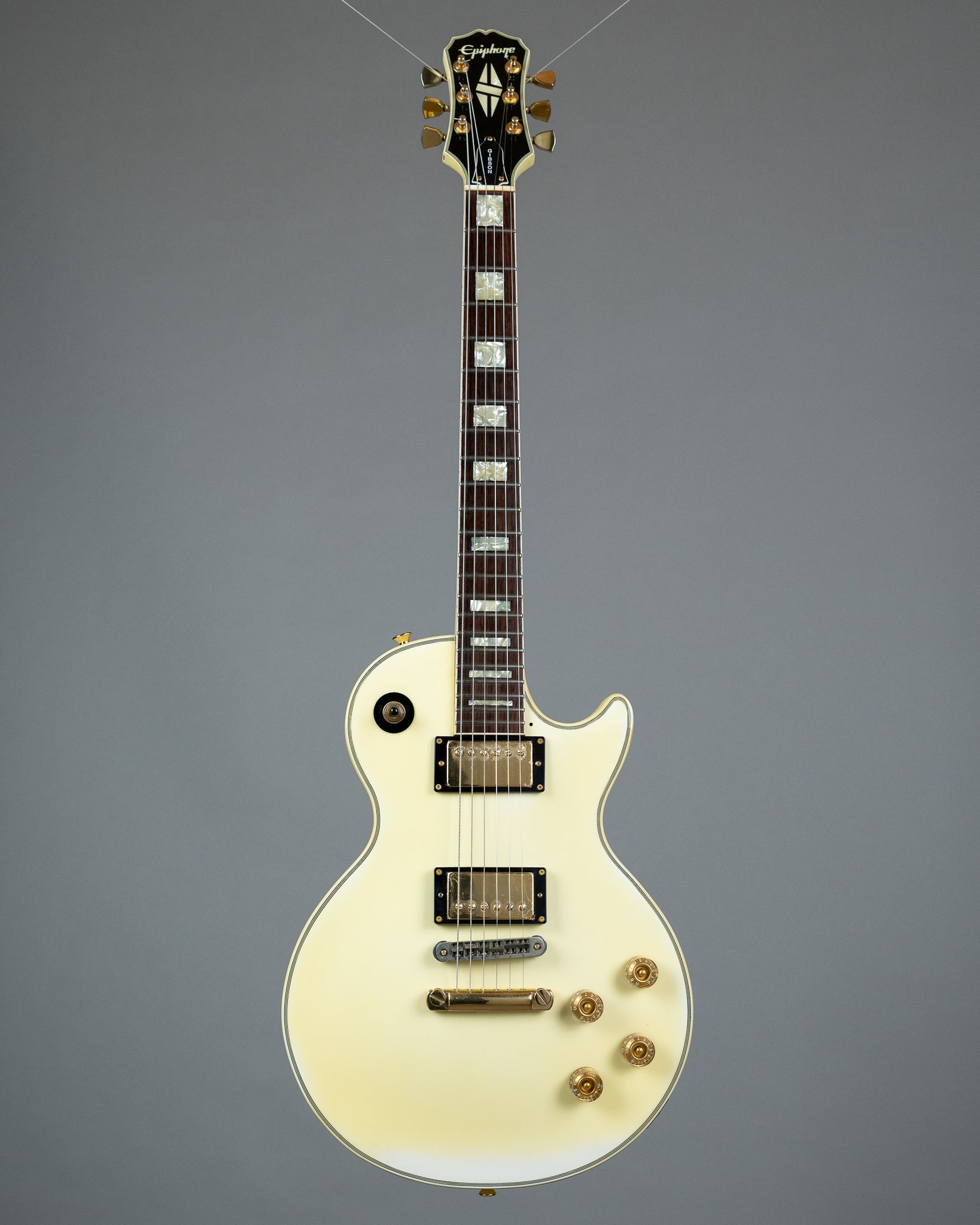 1996 Epiphone by Gibson Les Paul Custom (Japan, White)