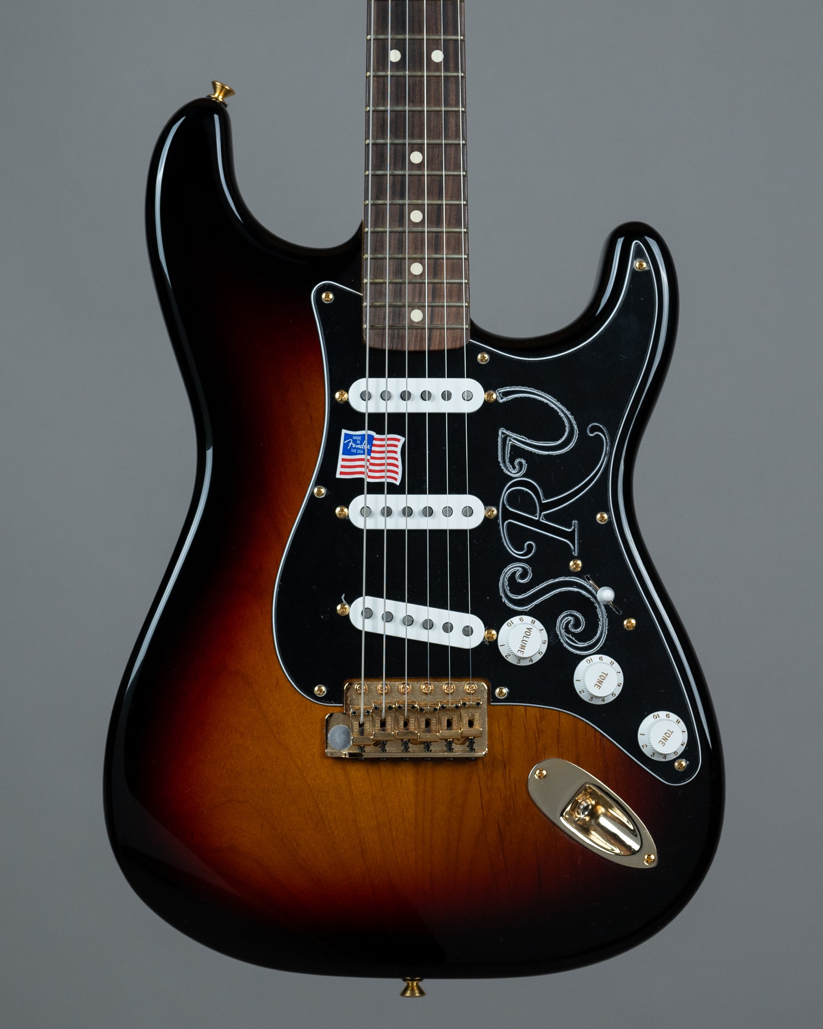 2017 Fender SRV Stratocaster (USA, Sunburst, OHSC)