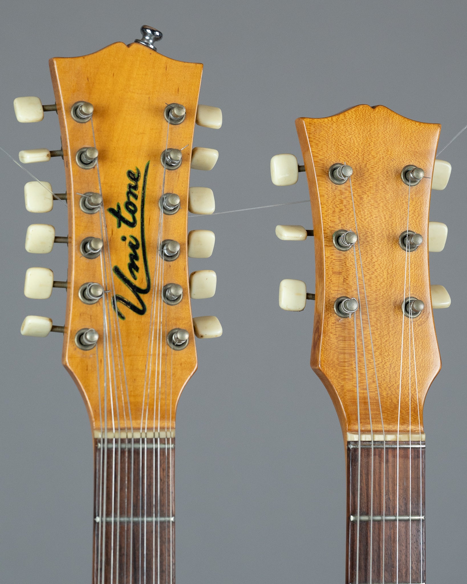 c1965 Uni Tone (Astro Tone / Guyatone) Double Neck (Japan, White, OHSC)