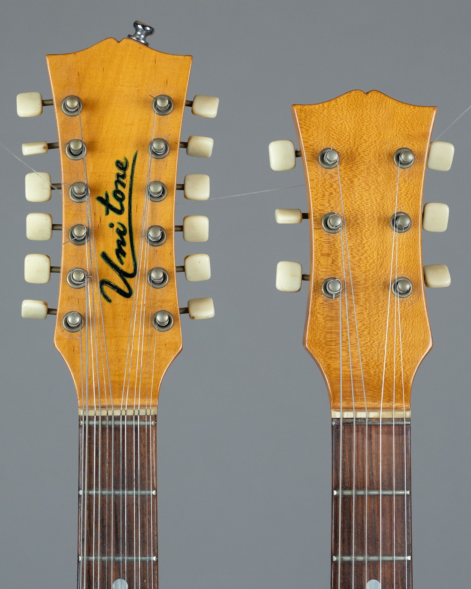 c1965 Uni Tone (Astro Tone / Guyatone) Double Neck (Japan, White, OHSC)