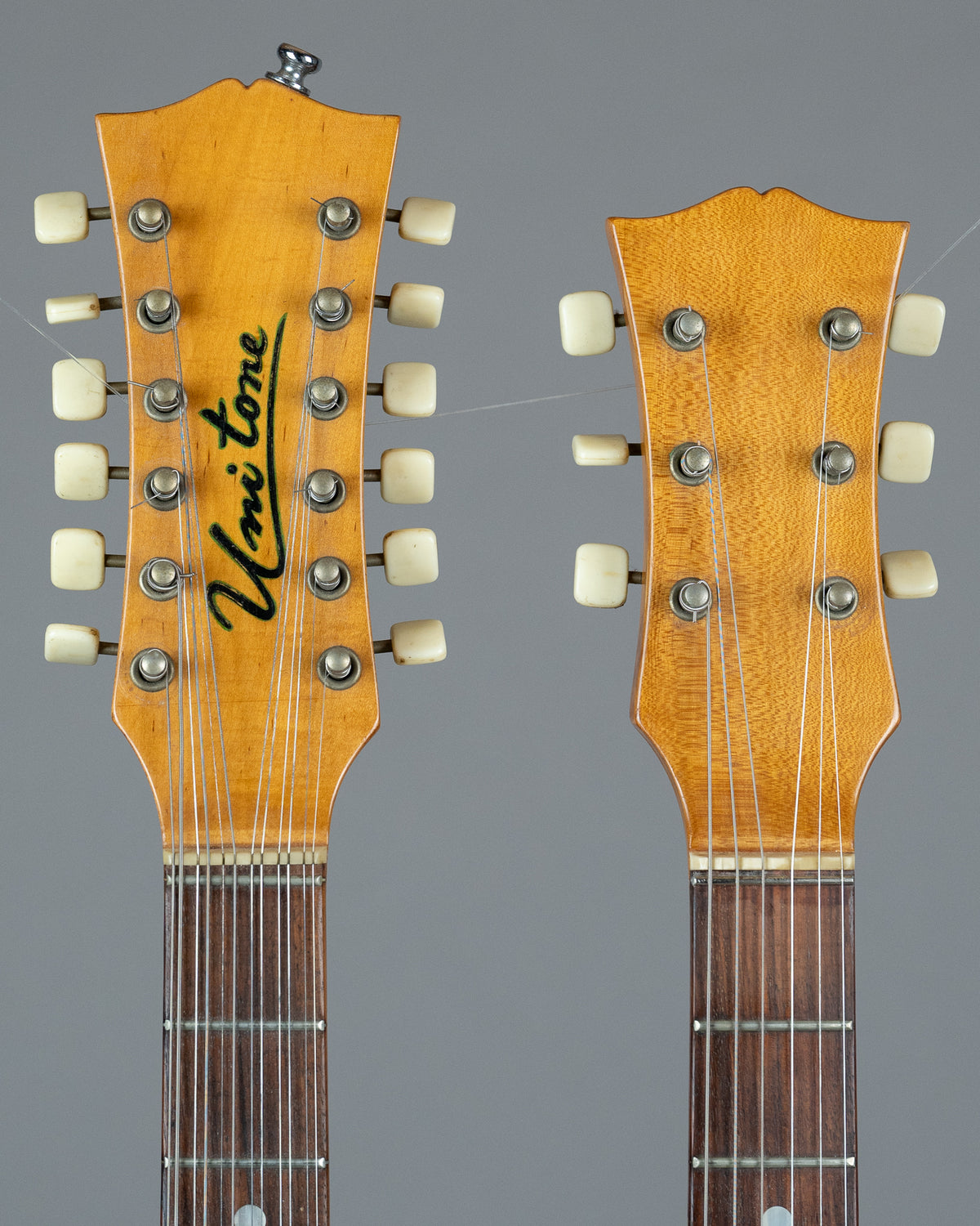 c1965 Uni Tone (Astro Tone / Guyatone) Double Neck (Japan, White, OHSC)