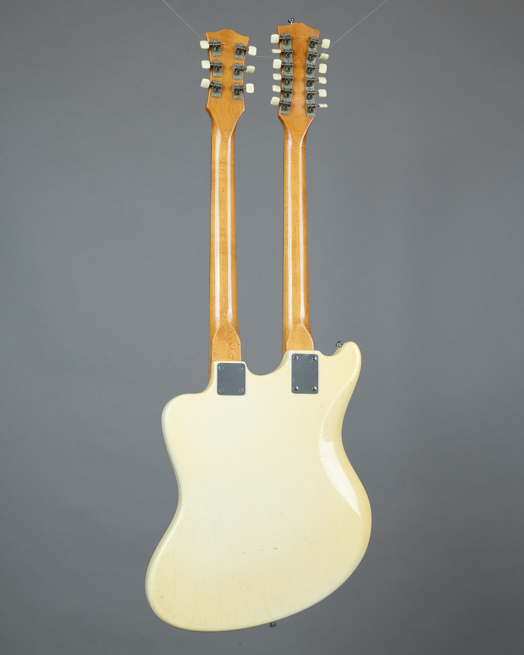 c1965 Uni Tone (Astro Tone / Guyatone) Double Neck (Japan, White, OHSC)