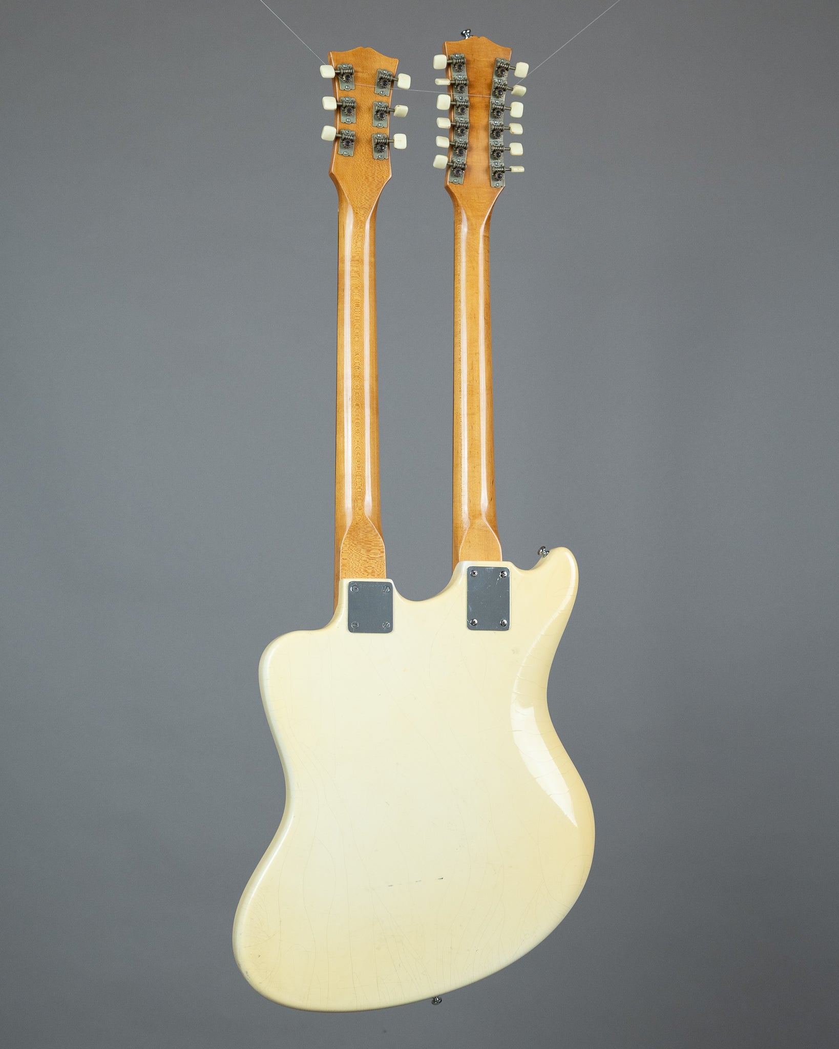 c1965 Uni Tone (Astro Tone / Guyatone) Double Neck (Japan, White, OHSC)