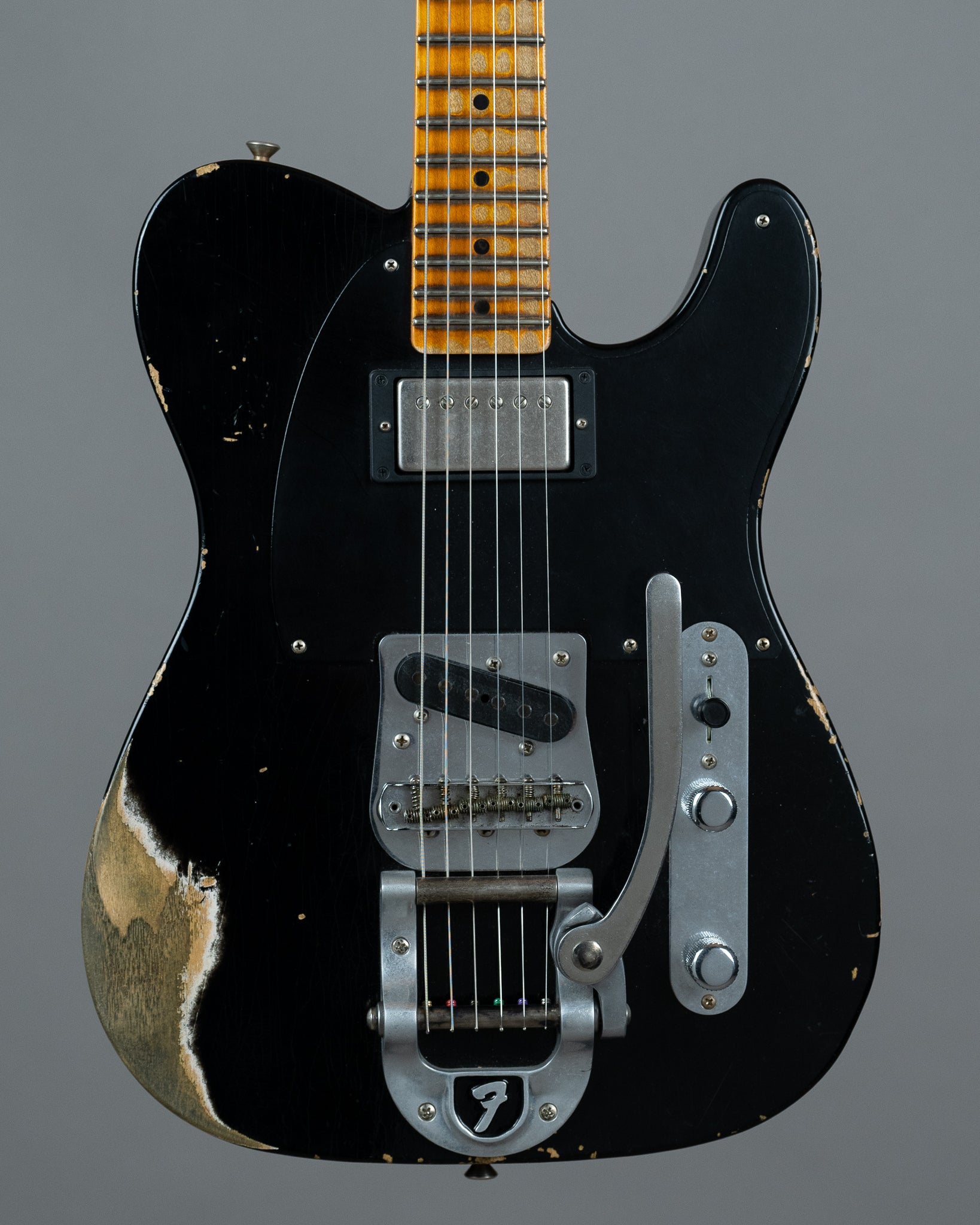 2019 Fender Custom Shop Telecaster Vibra 50s Style Ltd Ed (USA, Black, OHSC)