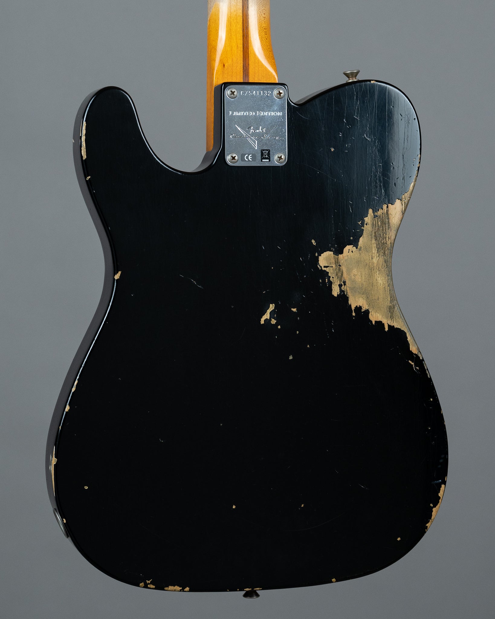 2019 Fender Custom Shop Telecaster Vibra 50s Style Ltd Ed (USA, Black, OHSC)